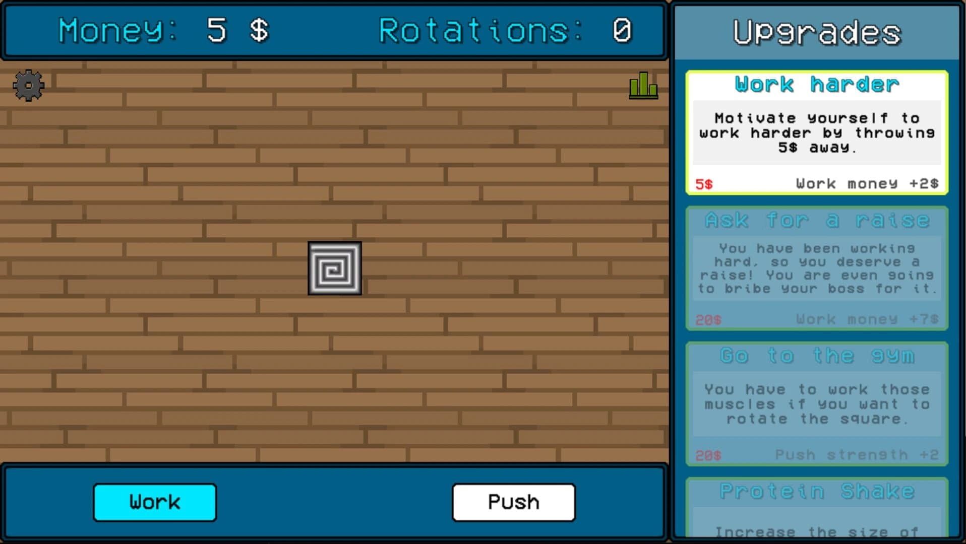 Push the square screenshot 1