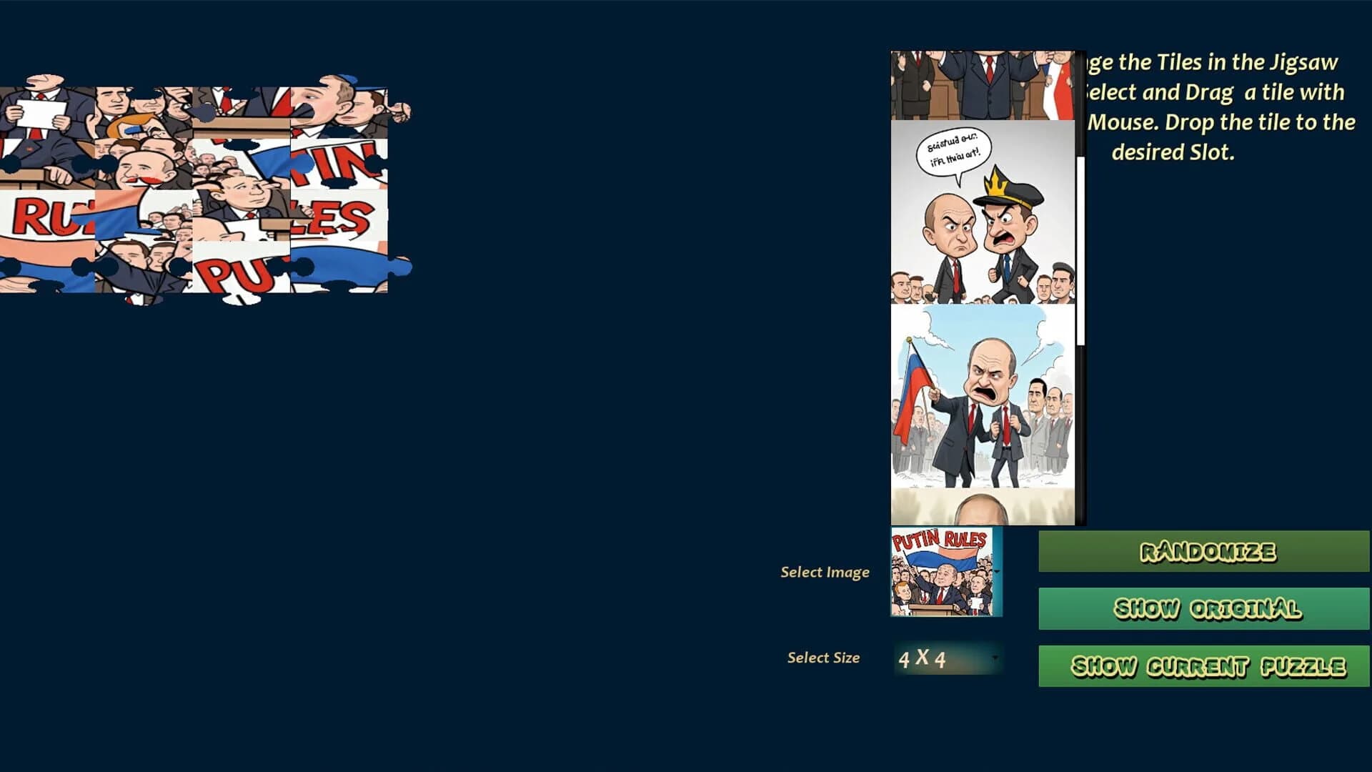 Putin Jigsaw screenshot 5