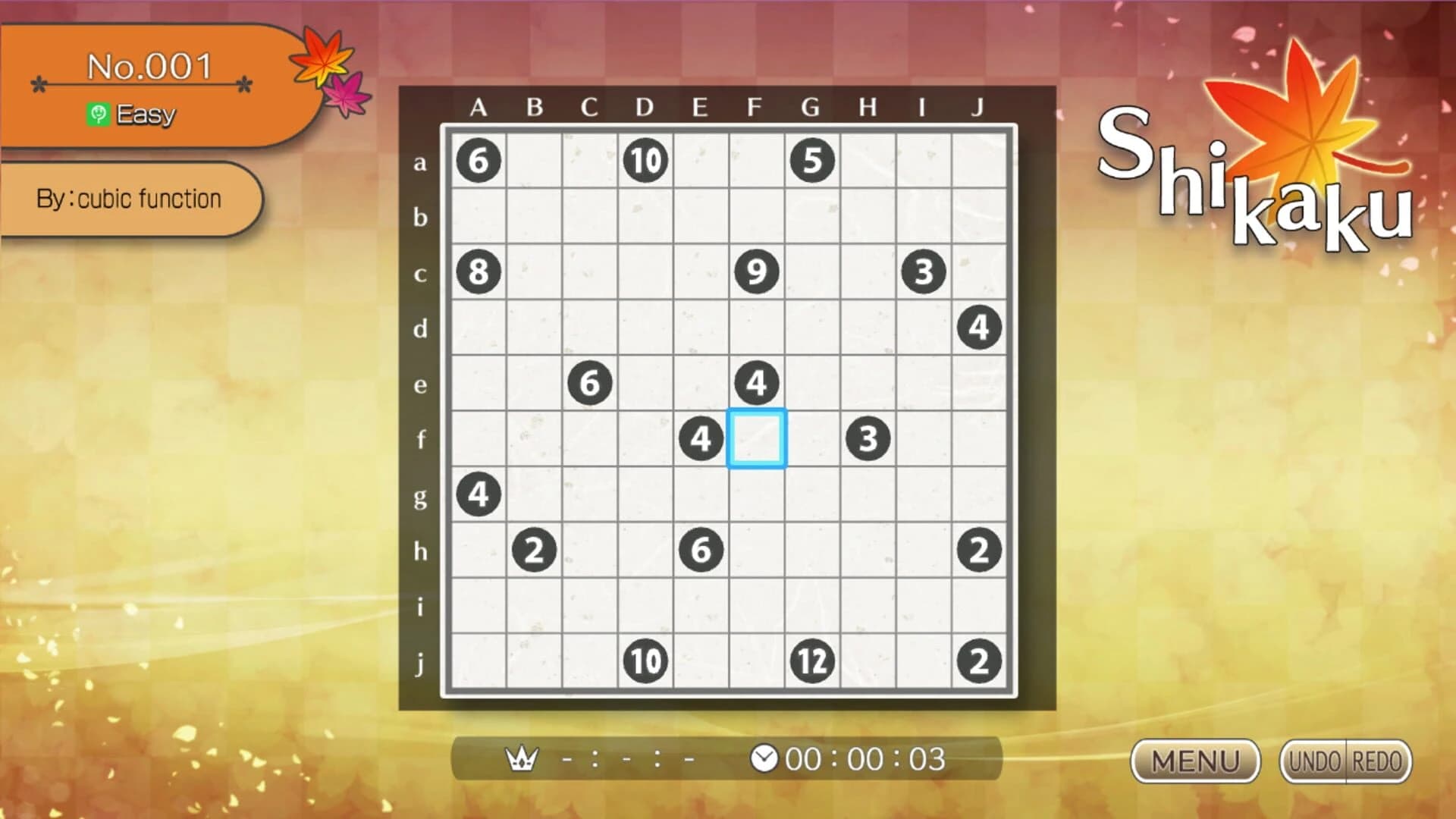 Puzzle by Nikoli S: Shikaku screenshot 1