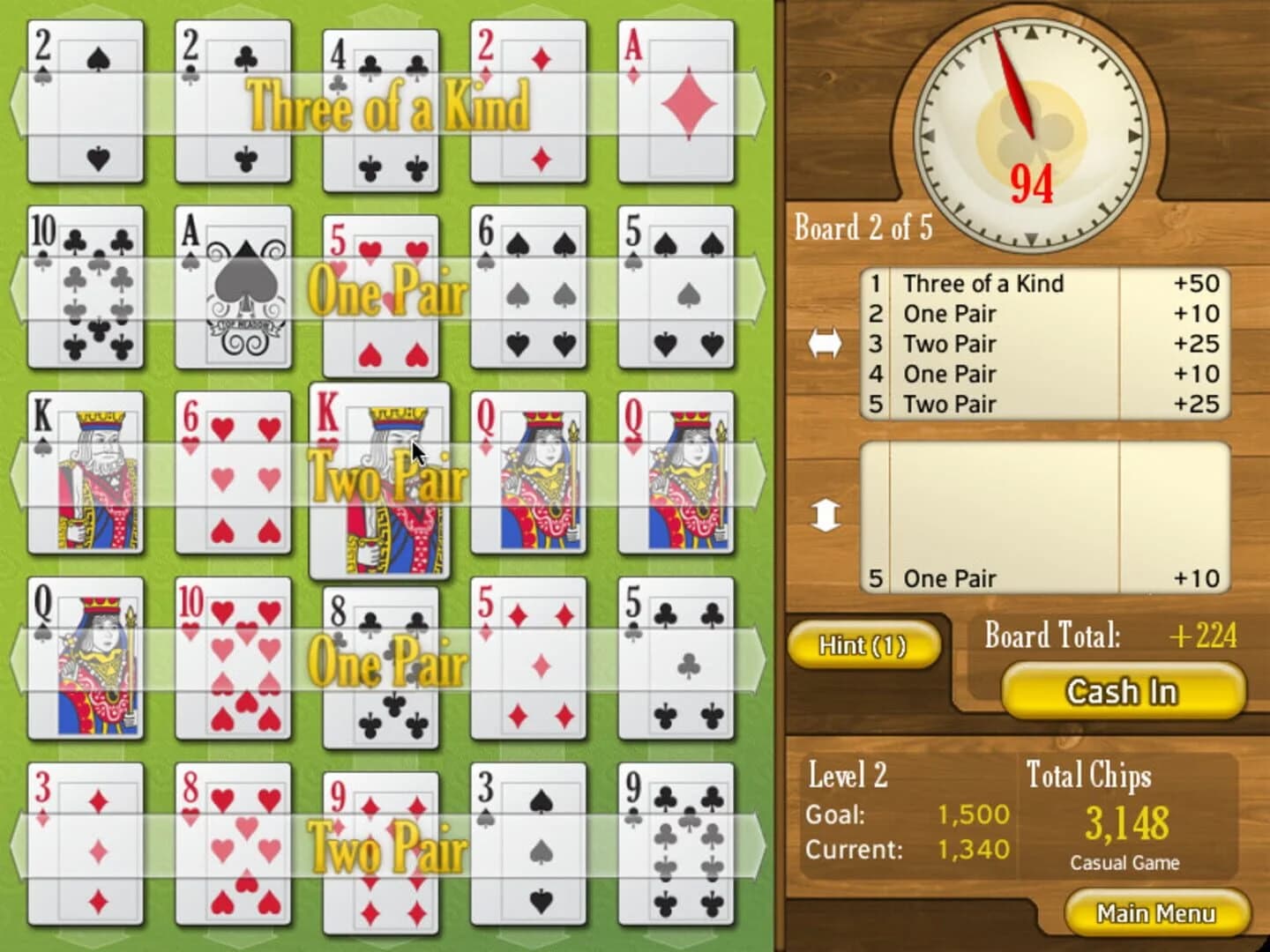 Puzzle Poker screenshot 1