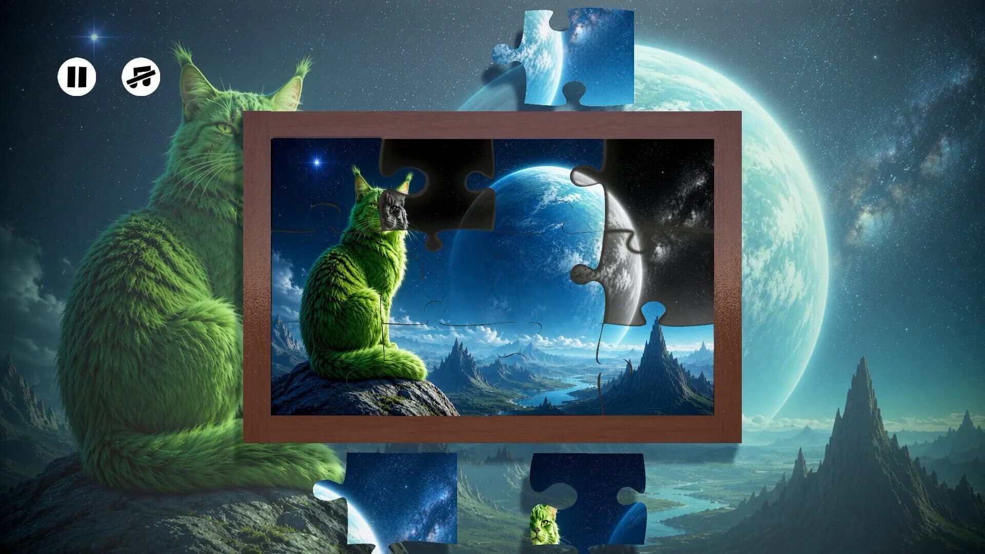 Puzzles: Space Cats screenshot 1