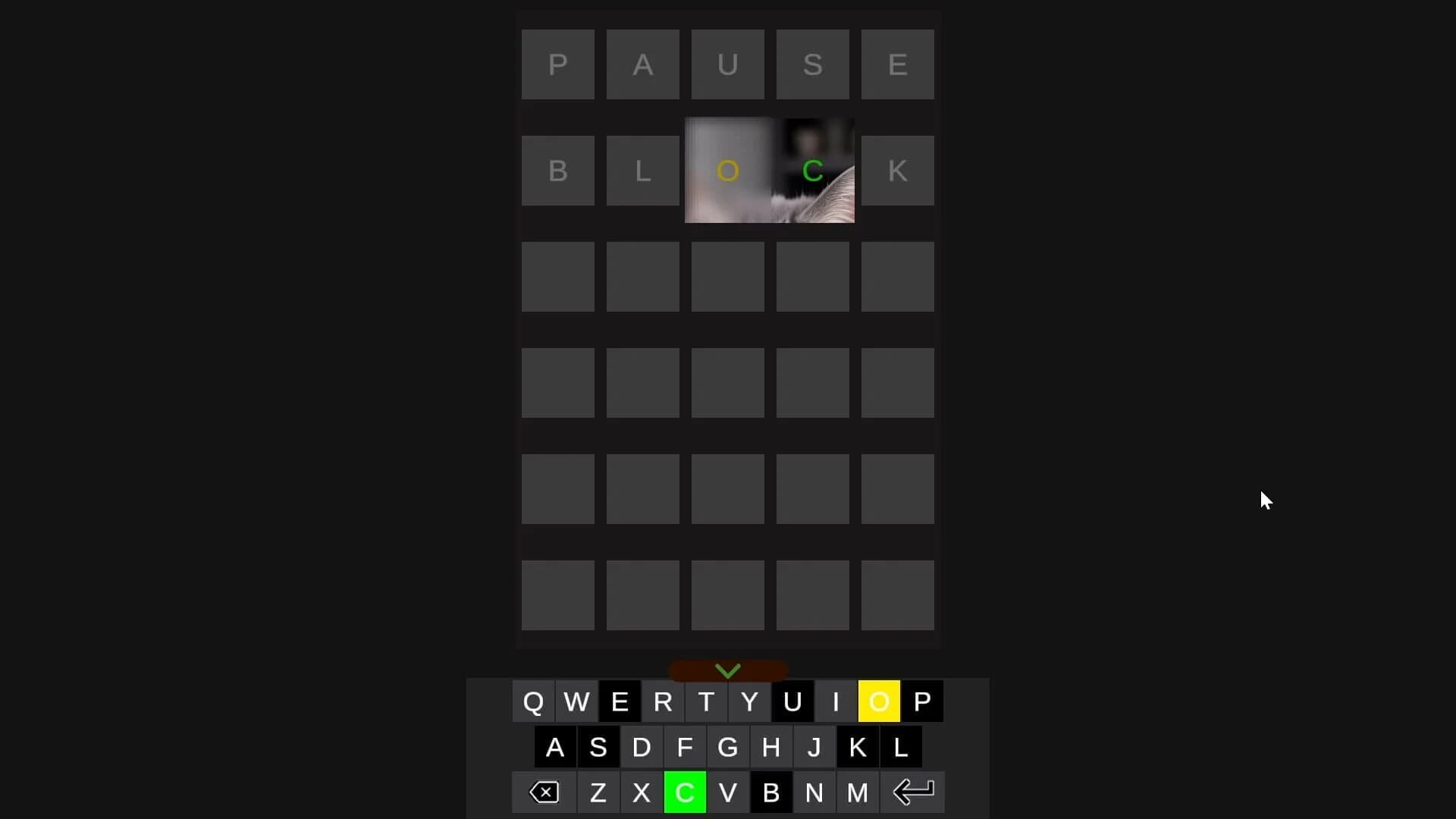 Pwordle screenshot 1