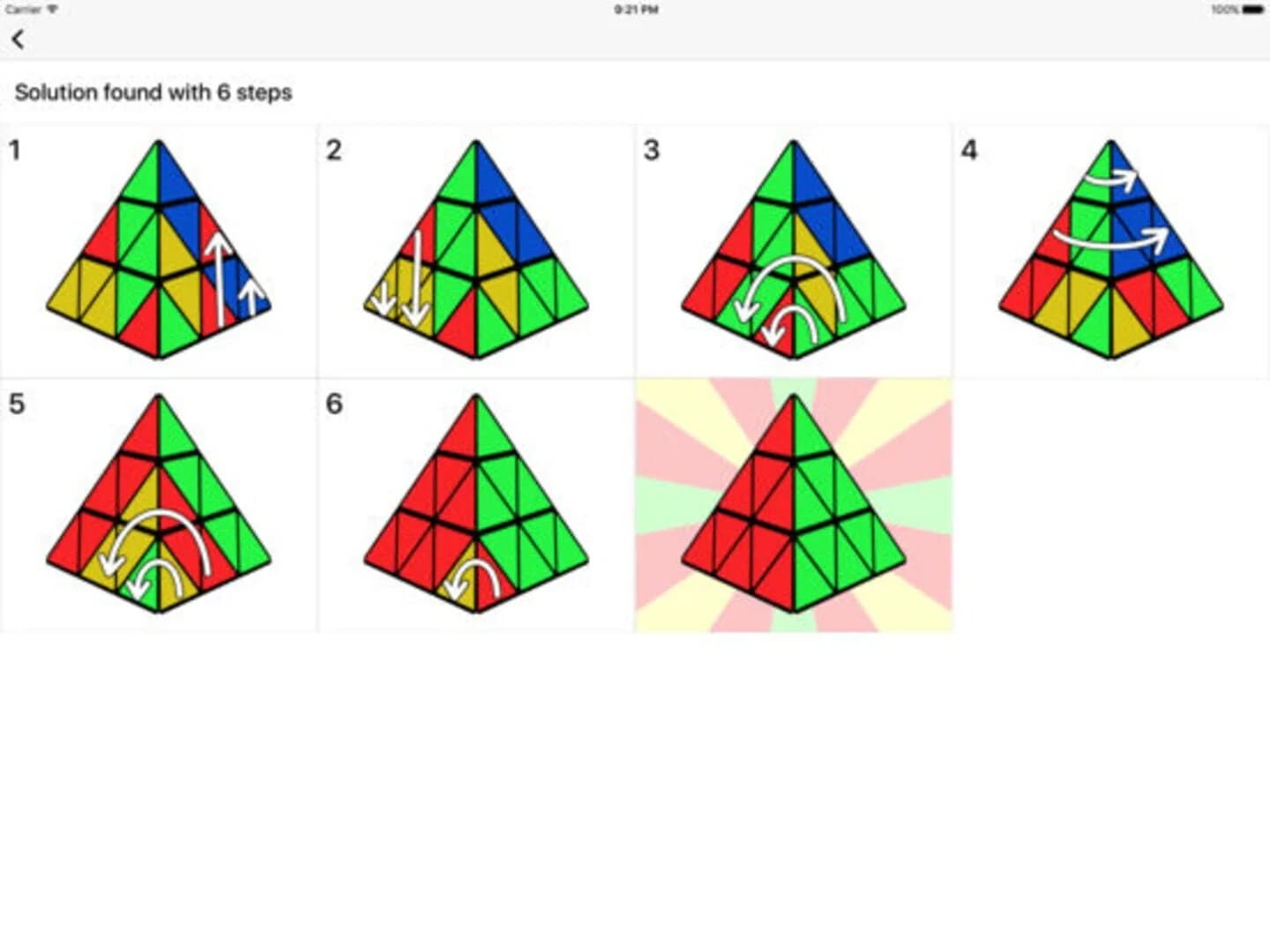 Pyraminx Solver screenshot 5