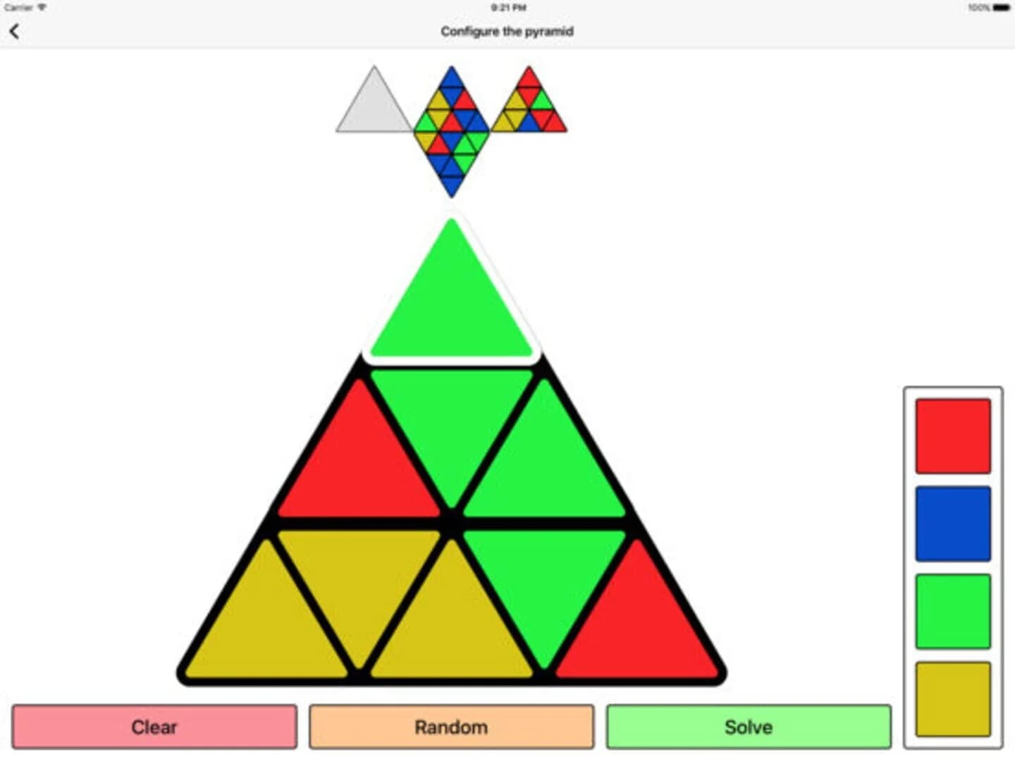 Pyraminx Solver screenshot 1