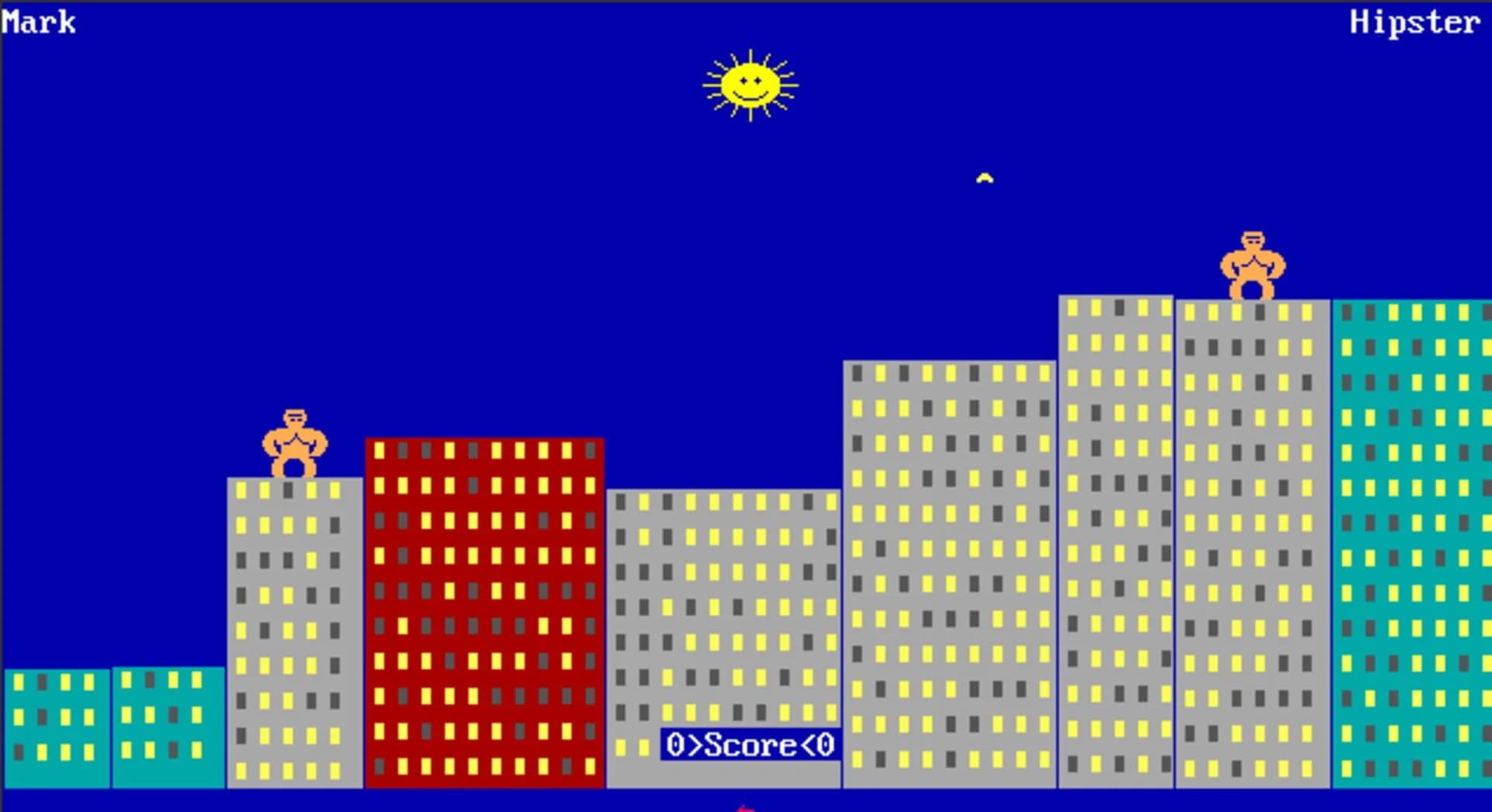 Qbasic Gorillas screenshot 3