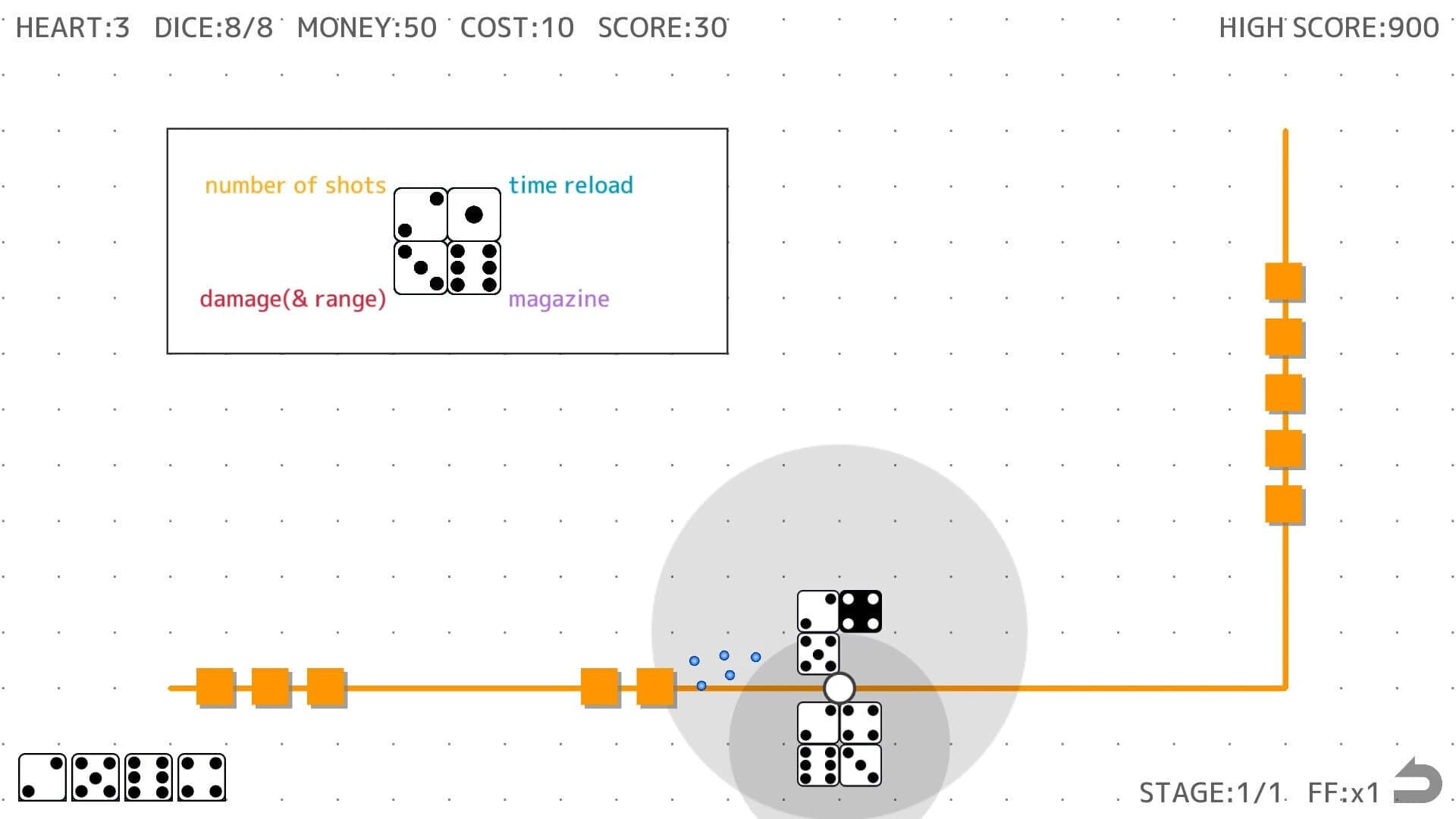 Quad Dice Defence screenshot 3