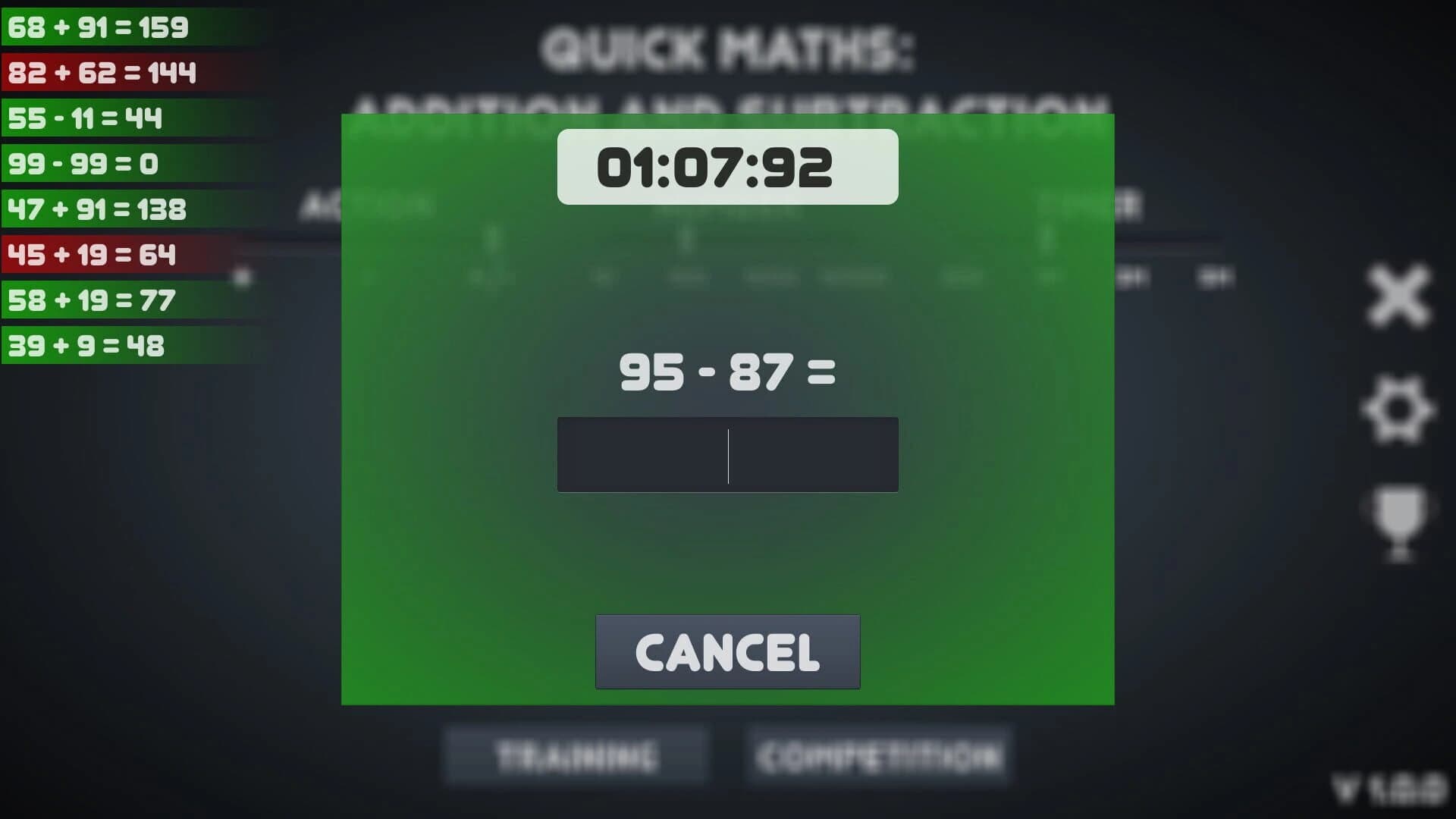 Quick Maths: addition and subtraction screenshot 4