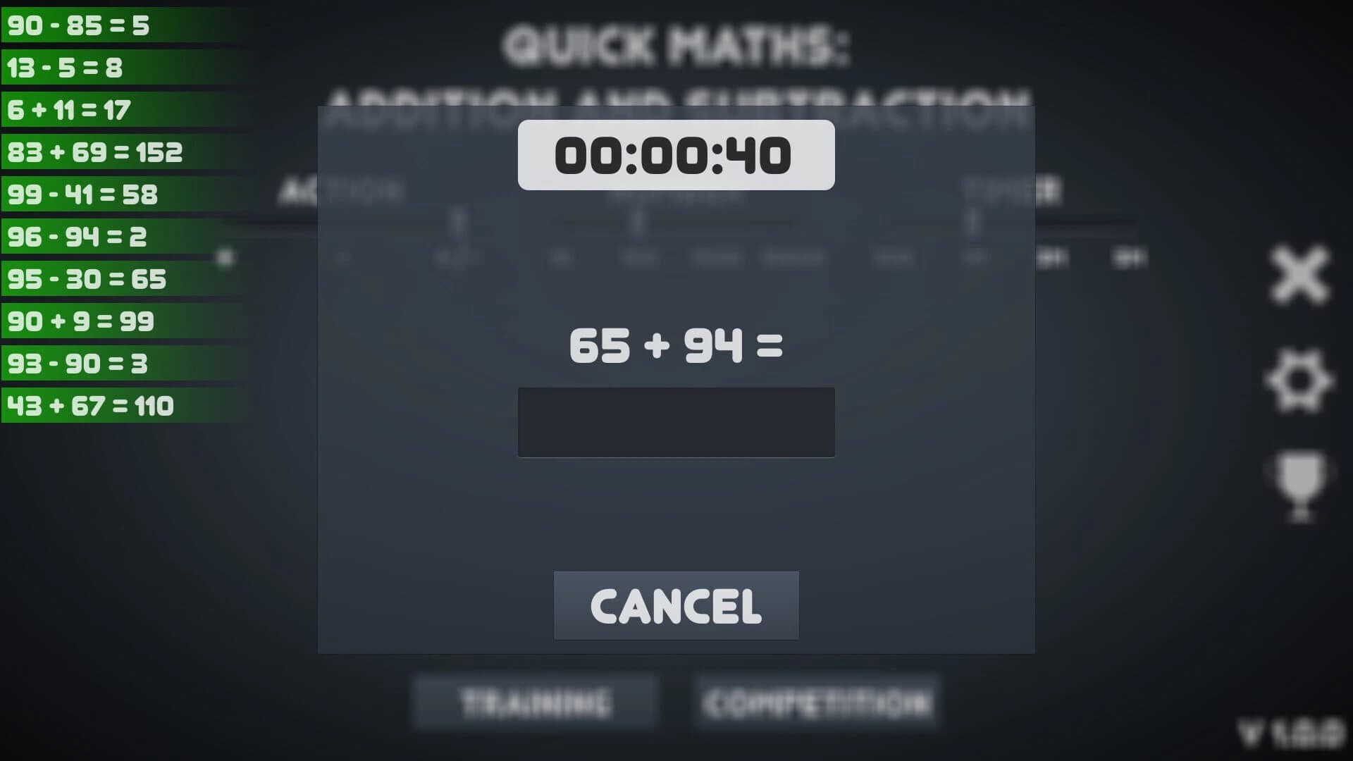 Quick Maths: addition and subtraction screenshot 2