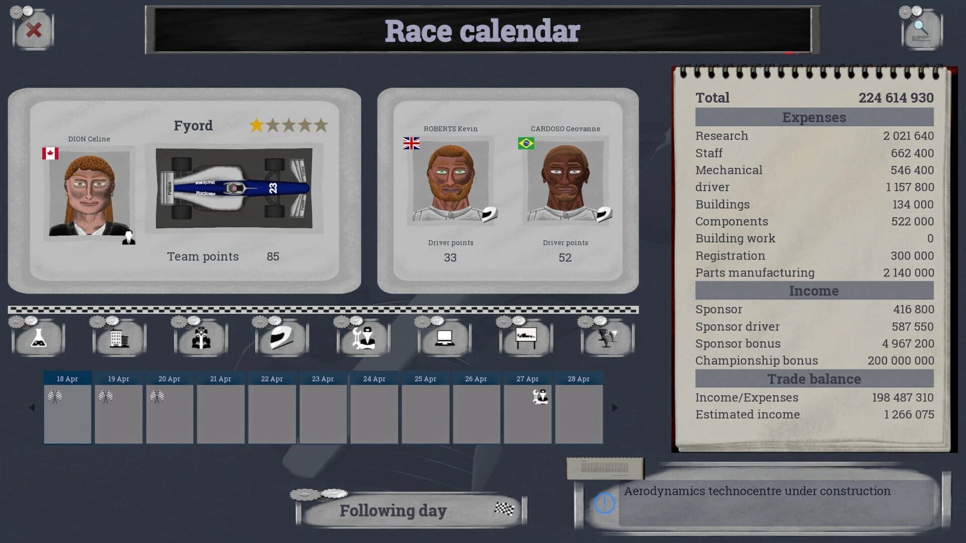 Race Manager screenshot 1