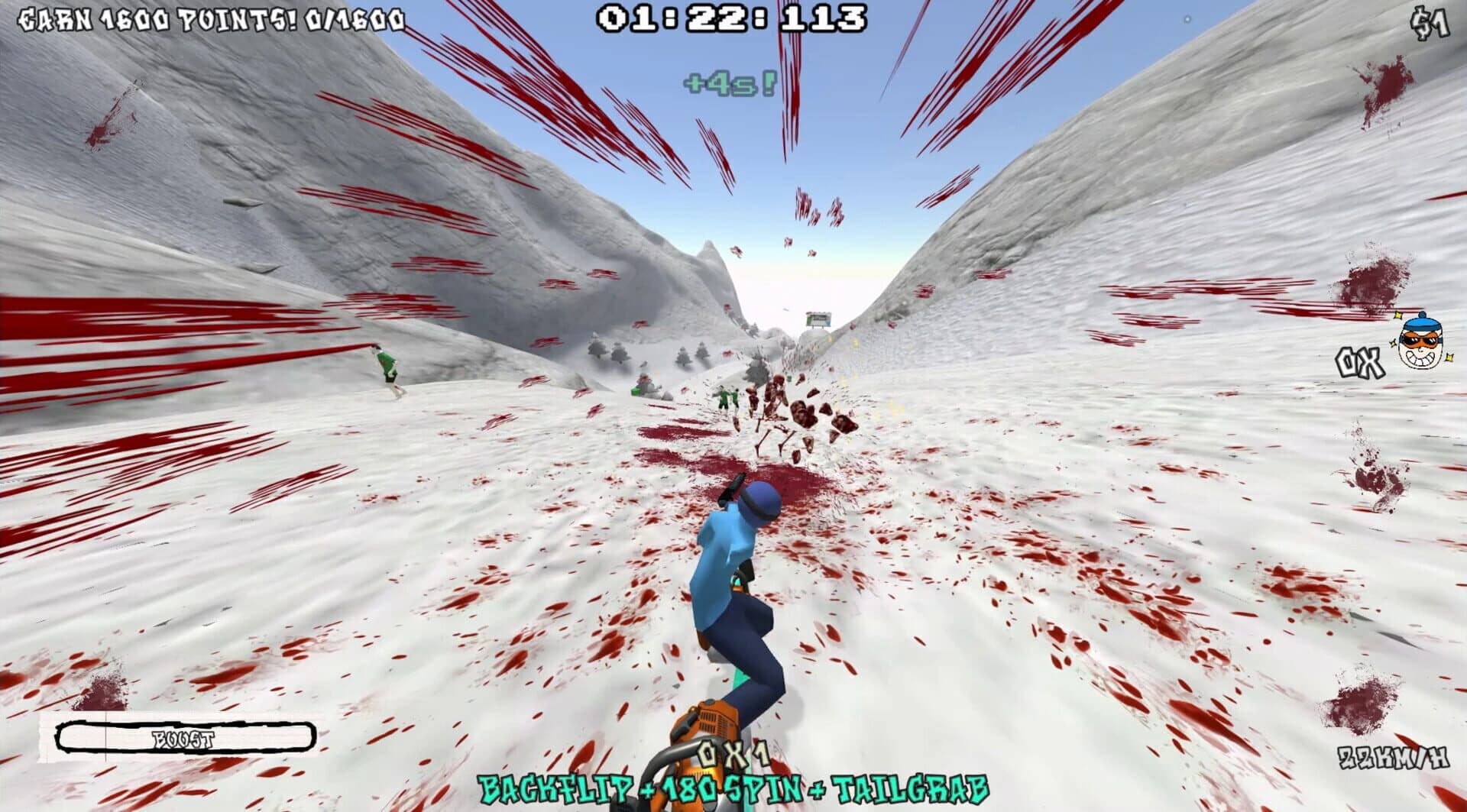 Radical Zomboarding screenshot 1