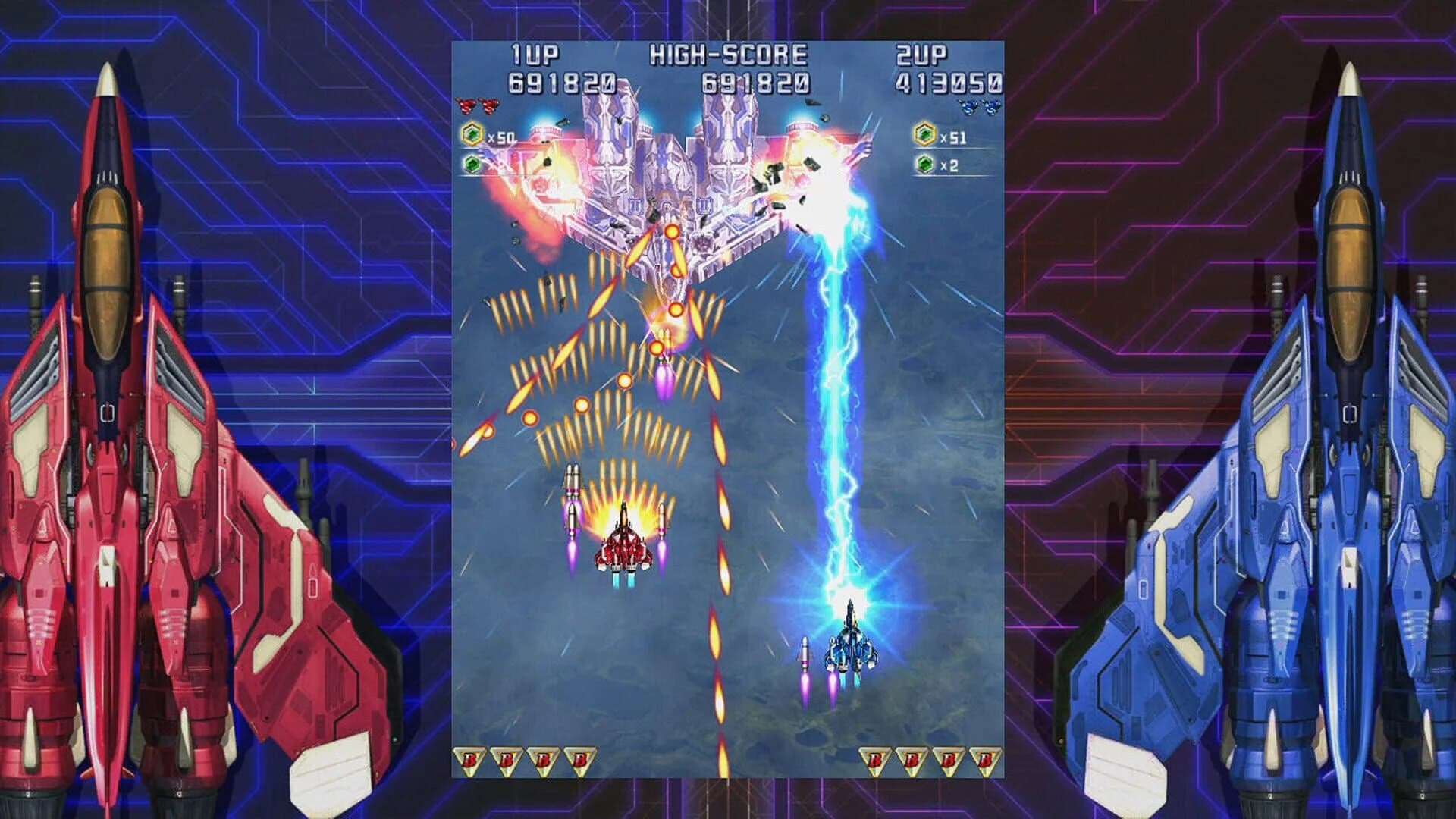 Raiden IV x Mikado Remix screenshot 4
