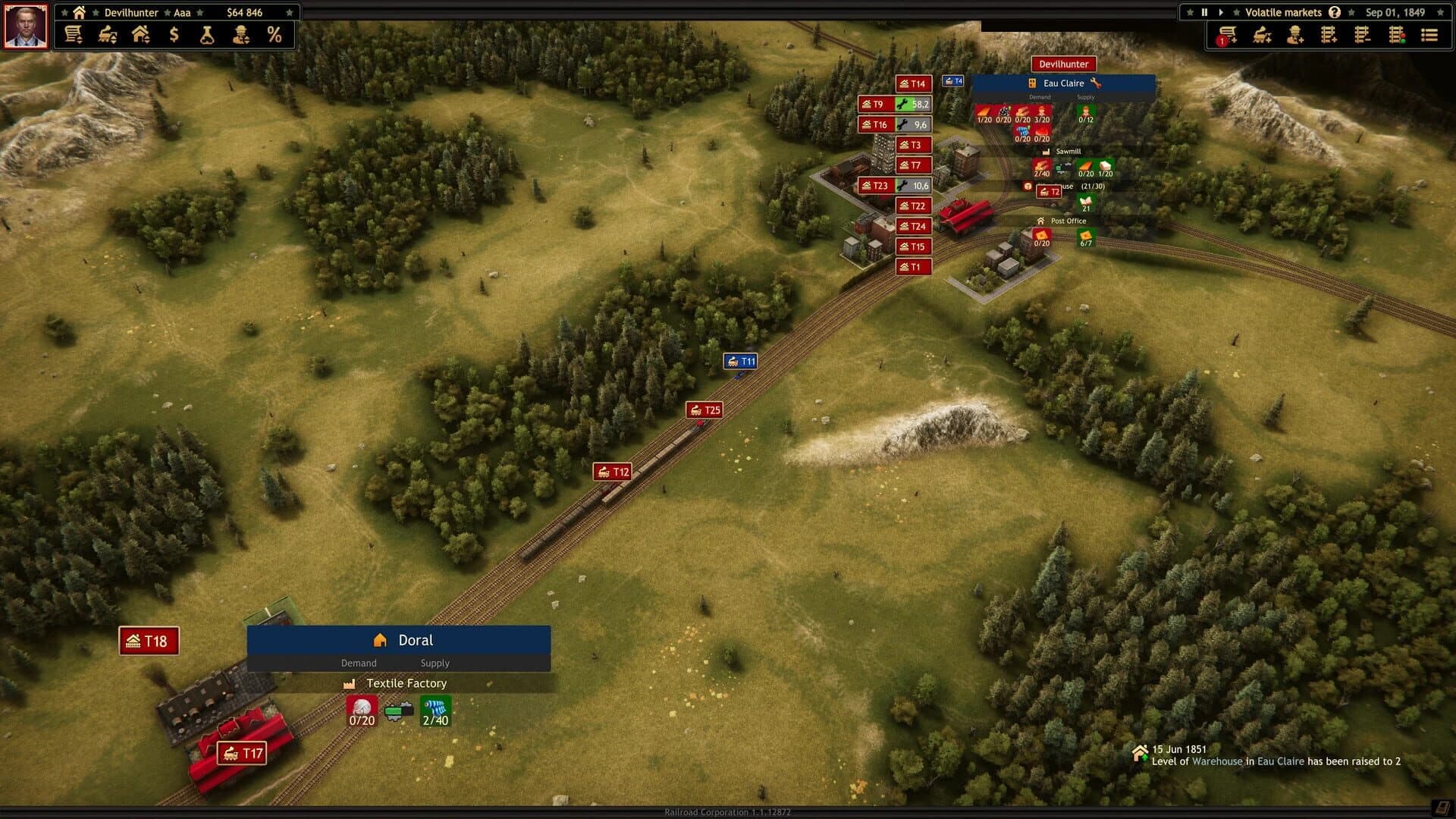 Railroad Corporation: Volatile Markets screenshot 1