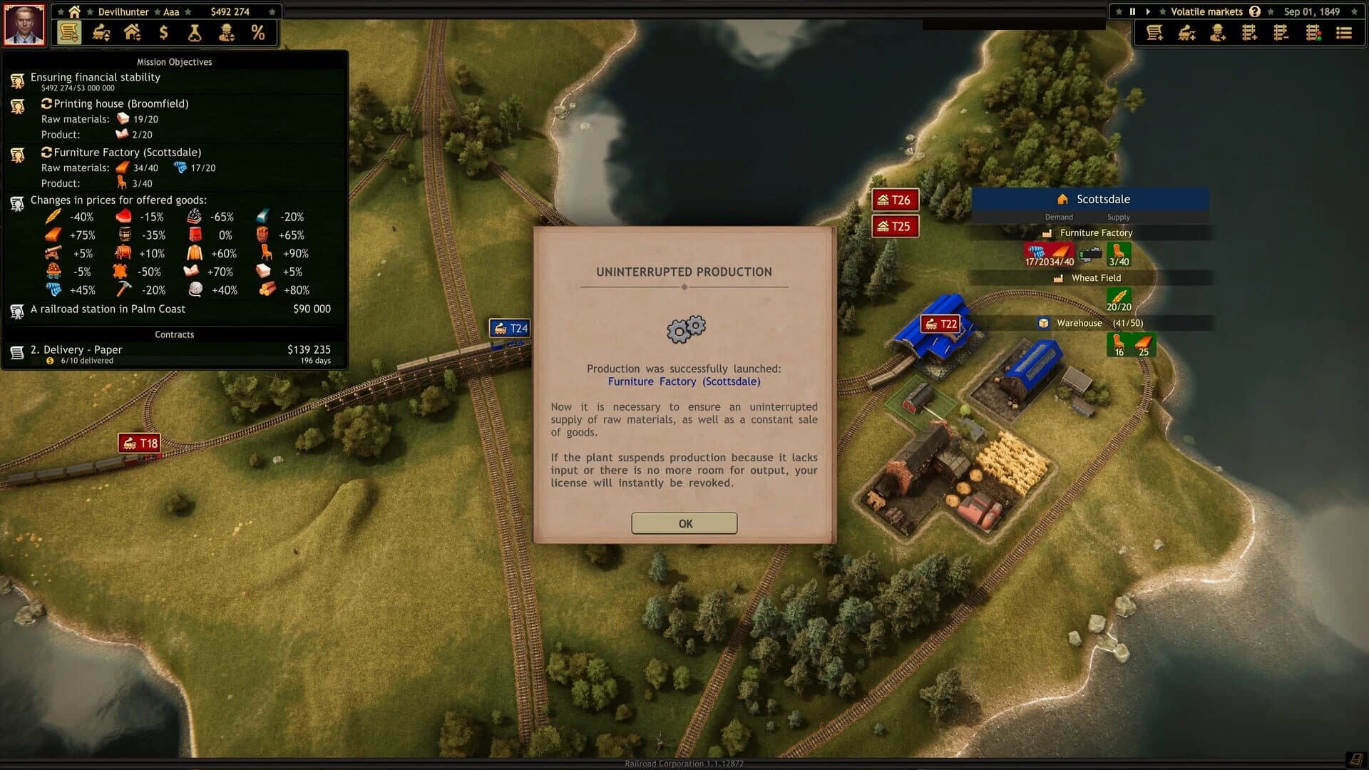 Railroad Corporation: Volatile Markets screenshot 2