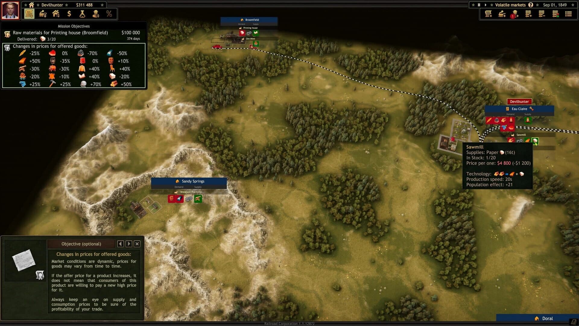 Railroad Corporation: Volatile Markets screenshot 4