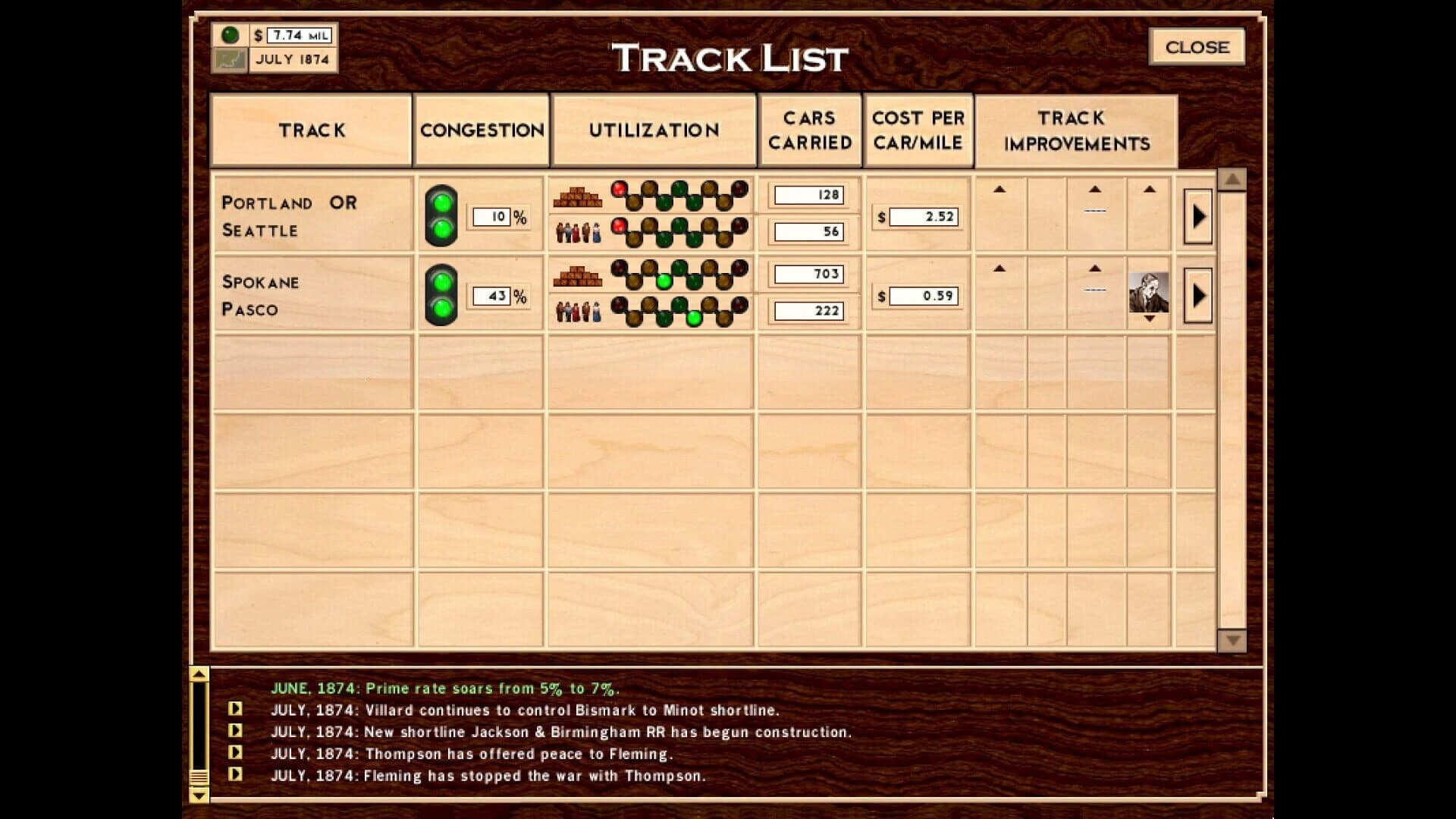Rails Across America screenshot 2