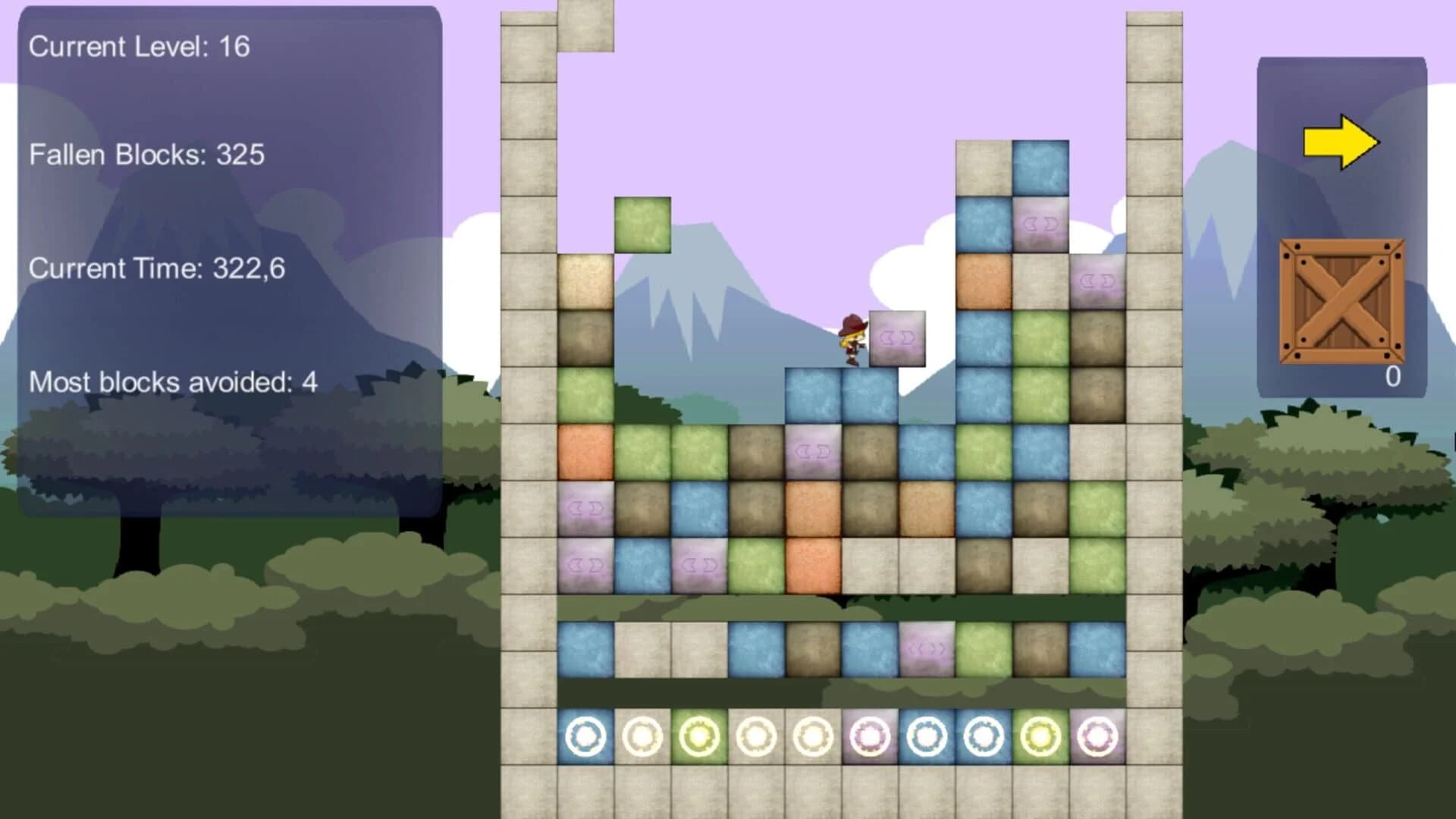 Raining blocks screenshot 2