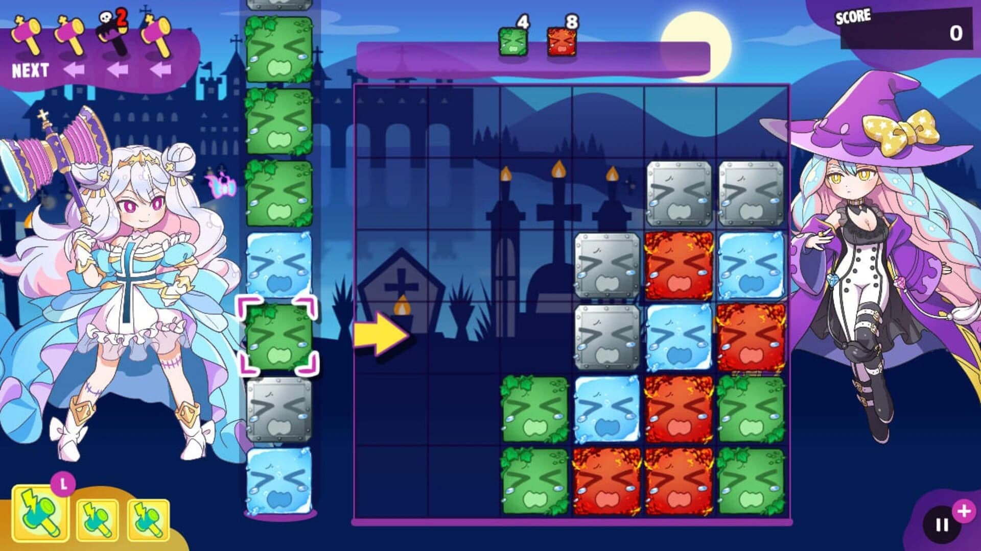 Refreshing Sideways Puzzle Ghost Hammer screenshot 2