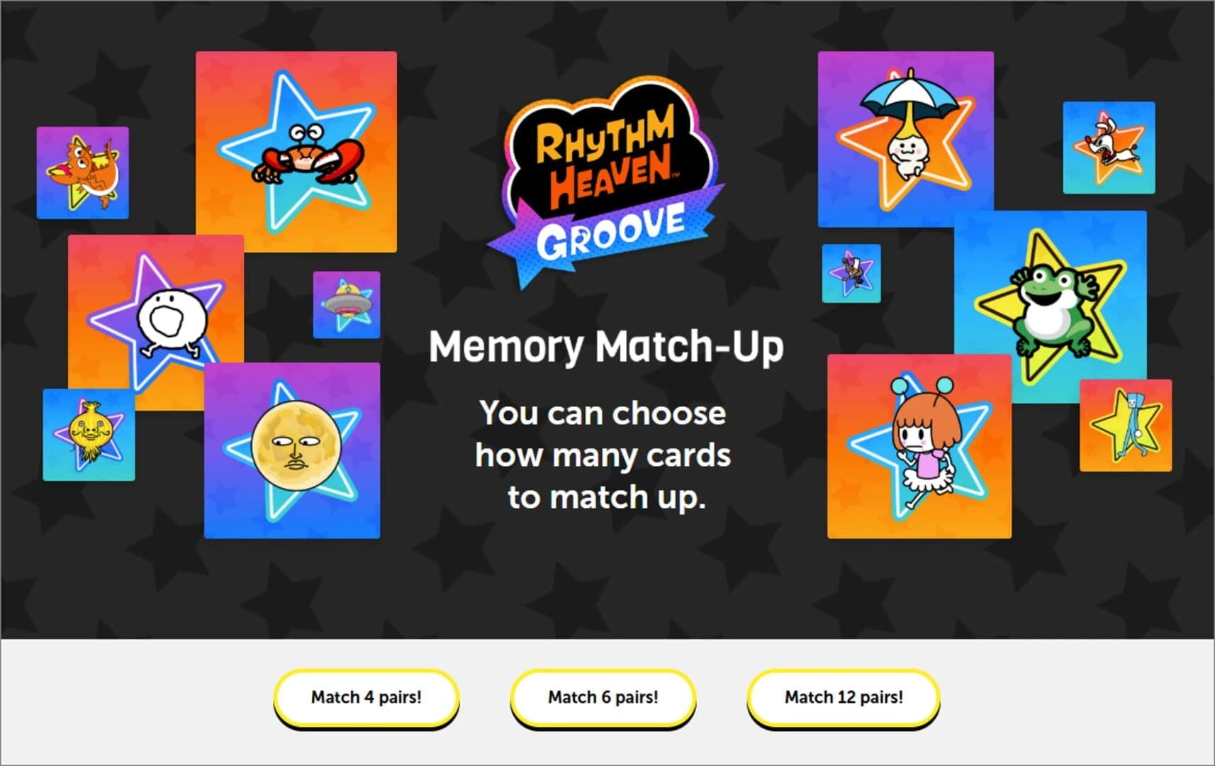 Rhythm Heaven Groove: Memory Match-Up screenshot 1