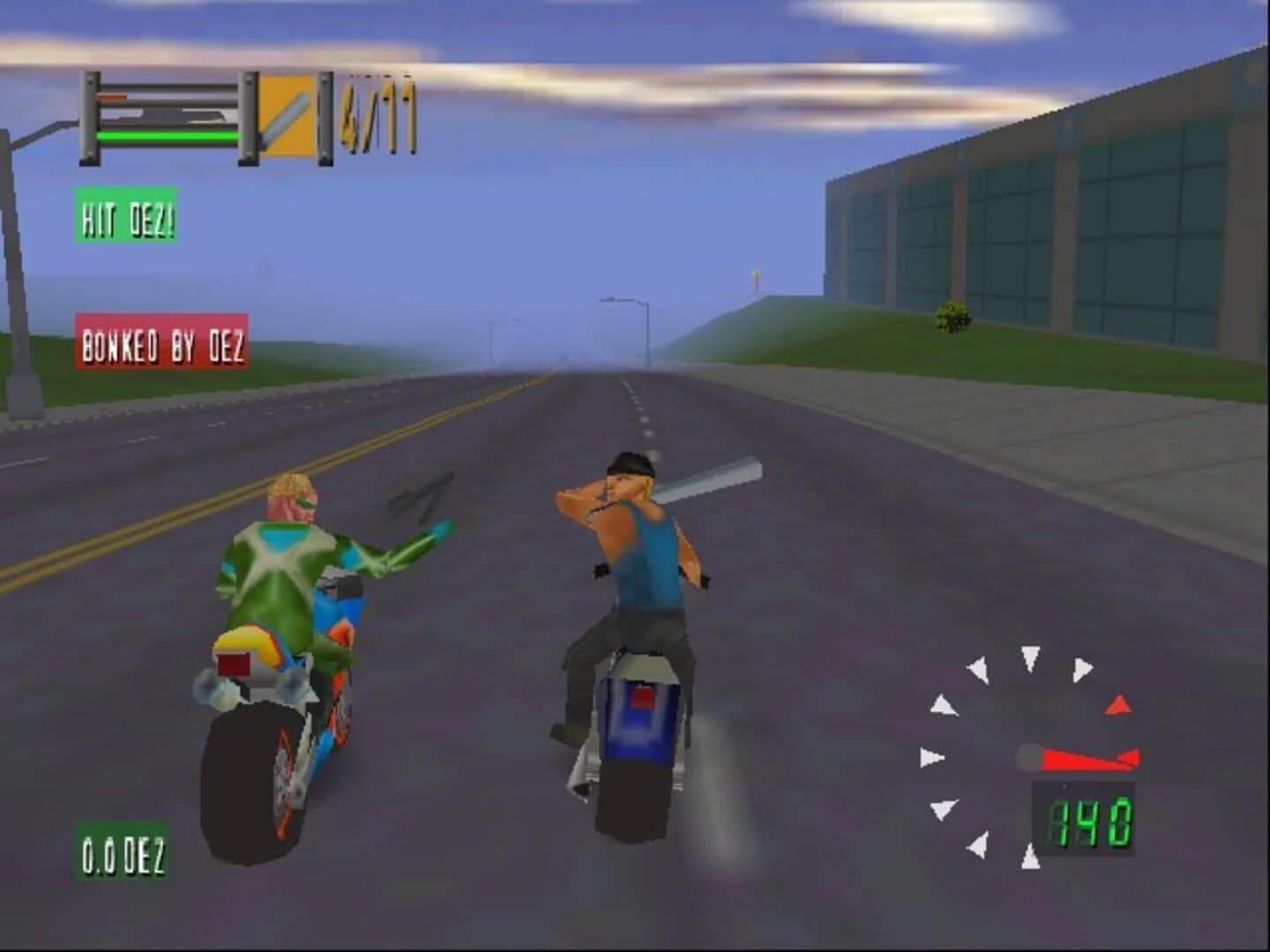 Road Rash 64 screenshot 2
