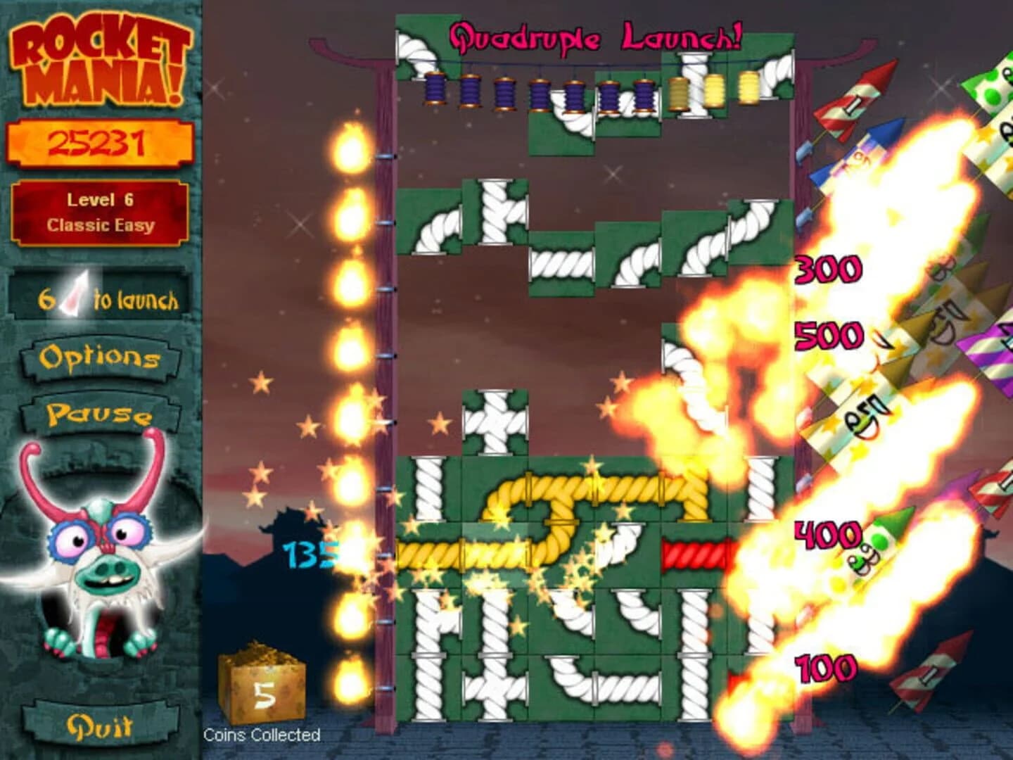 Rocket Mania Deluxe screenshot 2