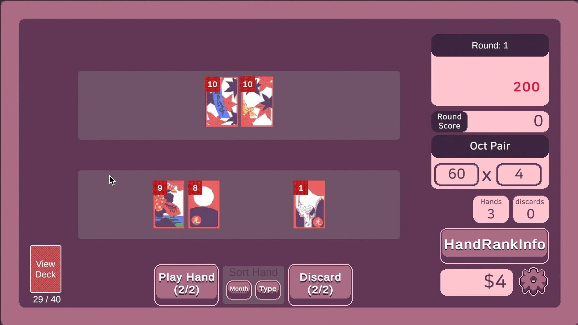 Rogue Hanafuda screenshot 1