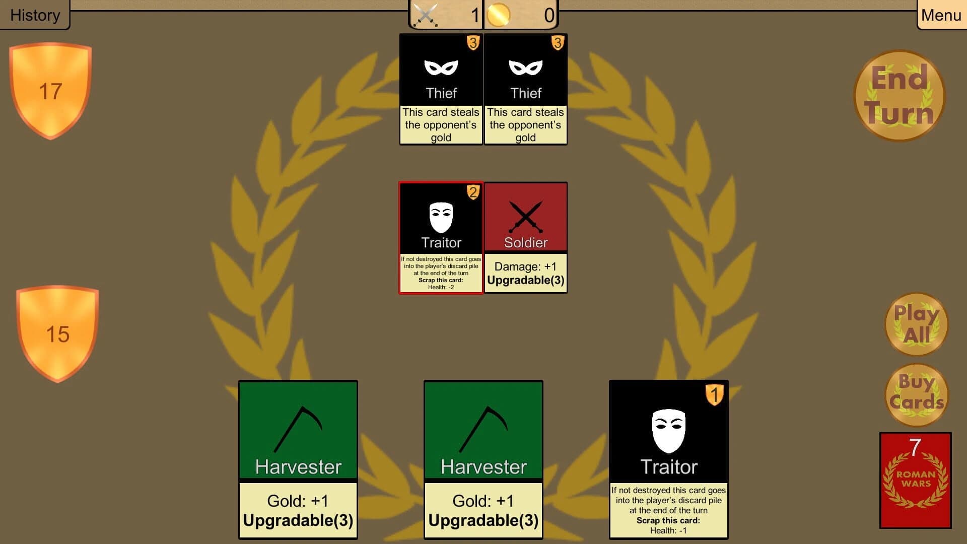 Roman Wars: Deck Building Game screenshot 3