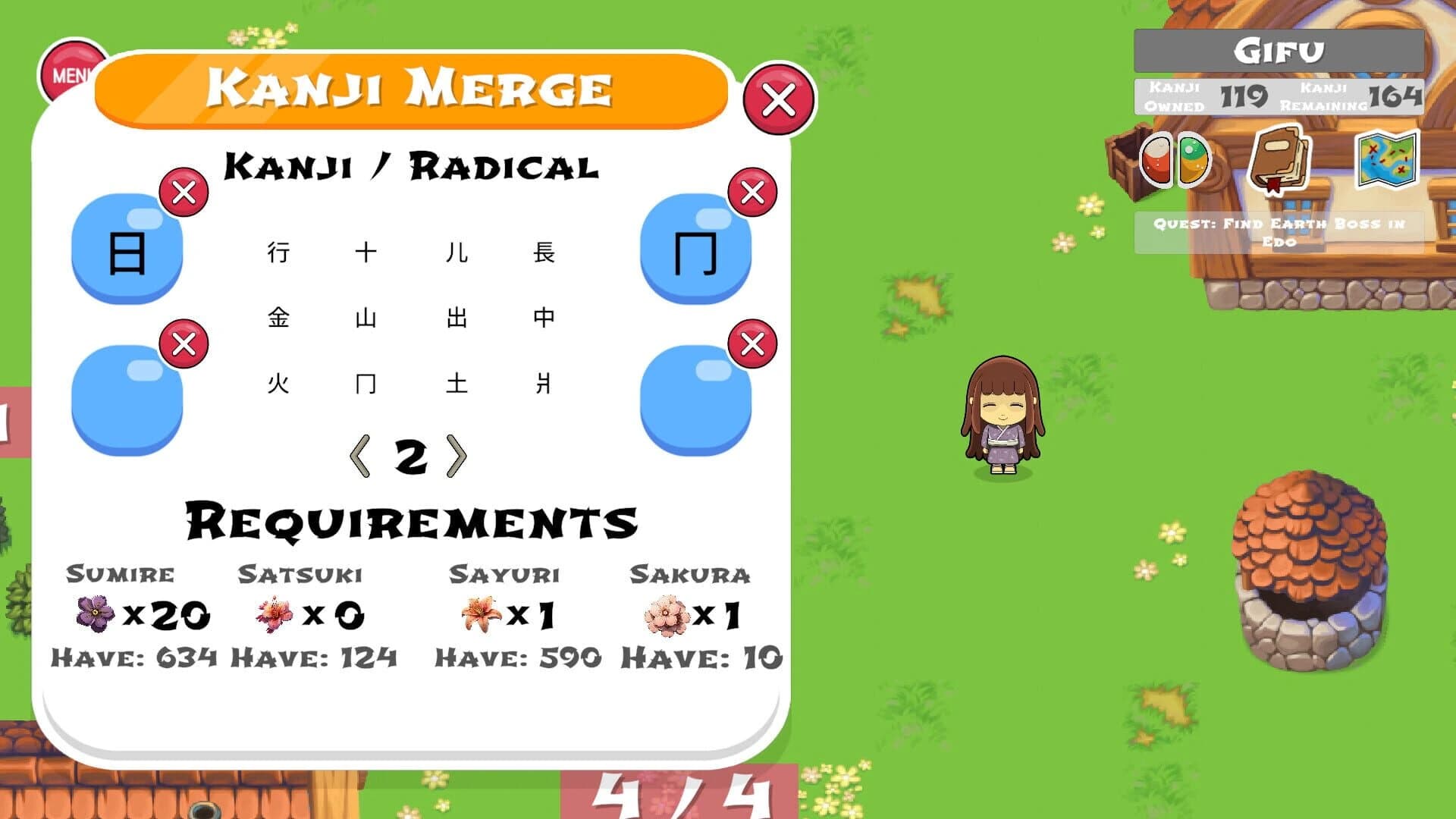 Sakura Kanji Ketchi screenshot 4