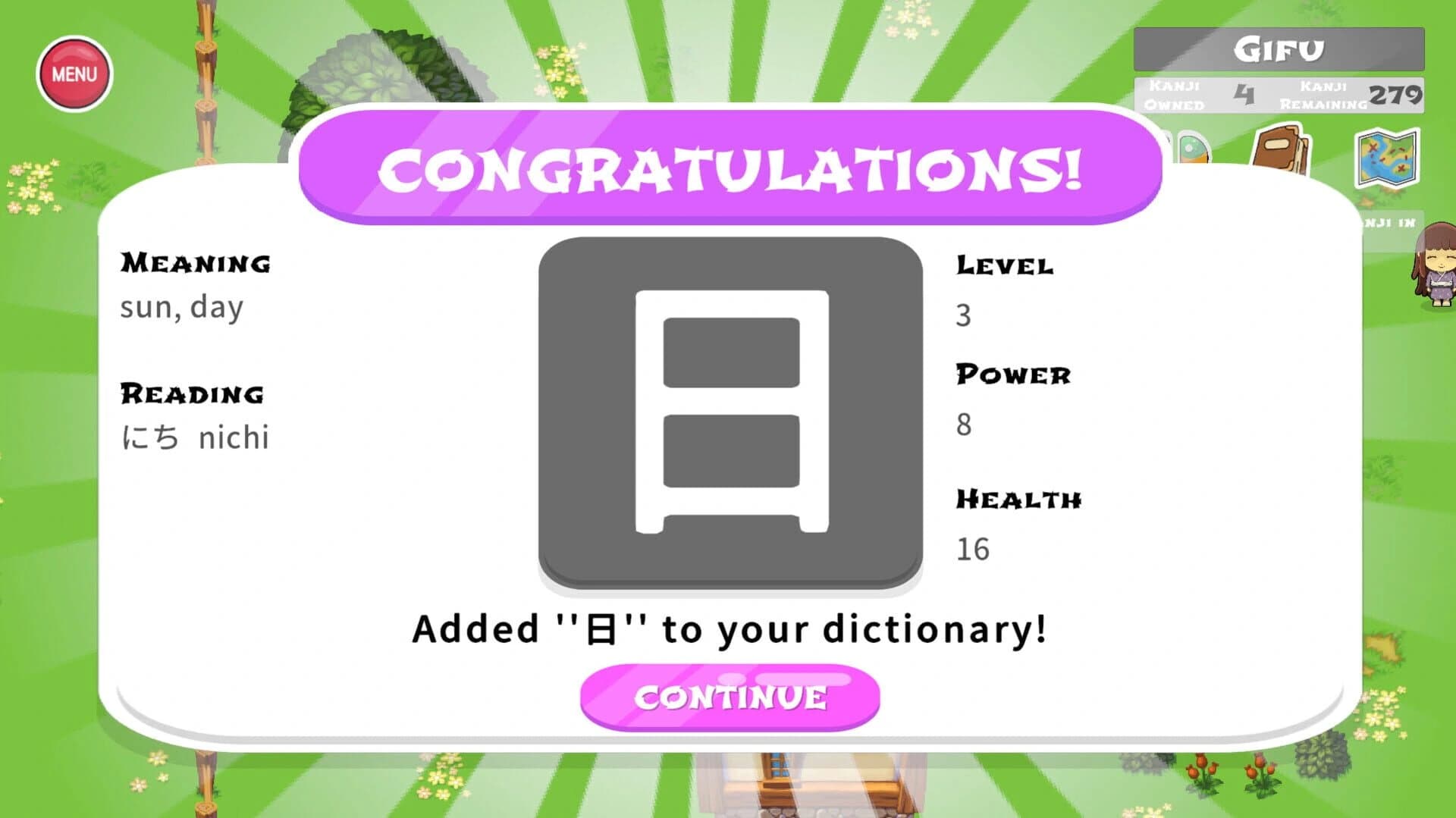 Sakura Kanji Ketchi screenshot 1