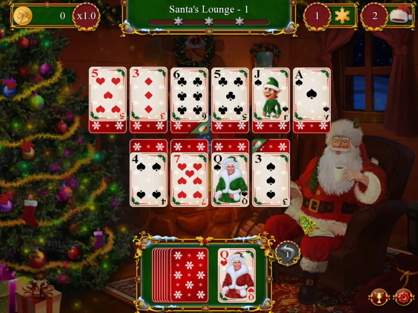 Santa's Christmas Solitaire screenshot 1