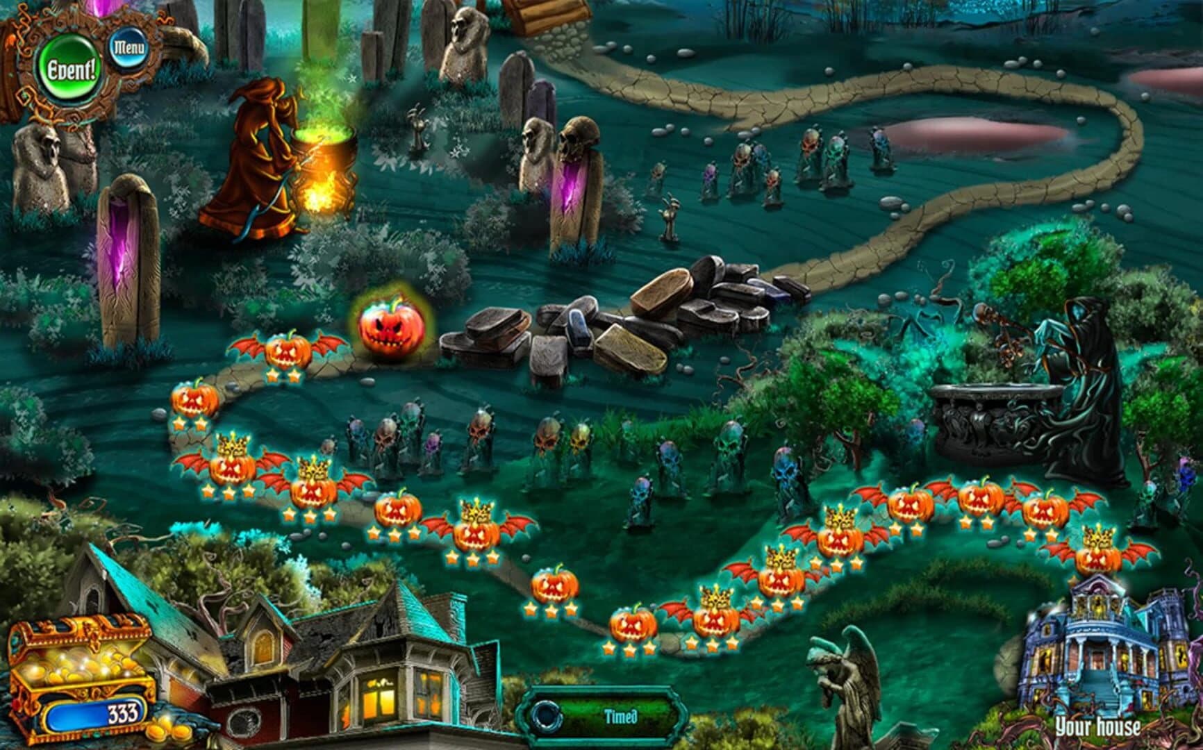 Save Halloween: City of Witches screenshot 1