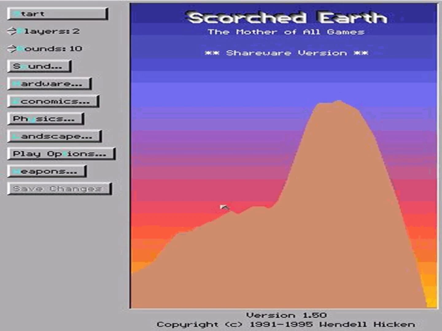Scorched Earth screenshot 1