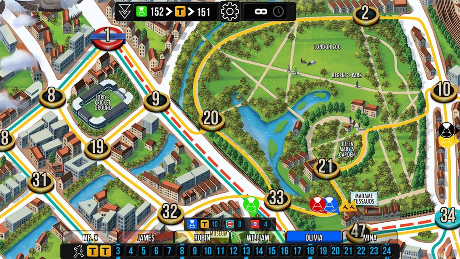 Scotland Yard: Hunting Mister X screenshot 2