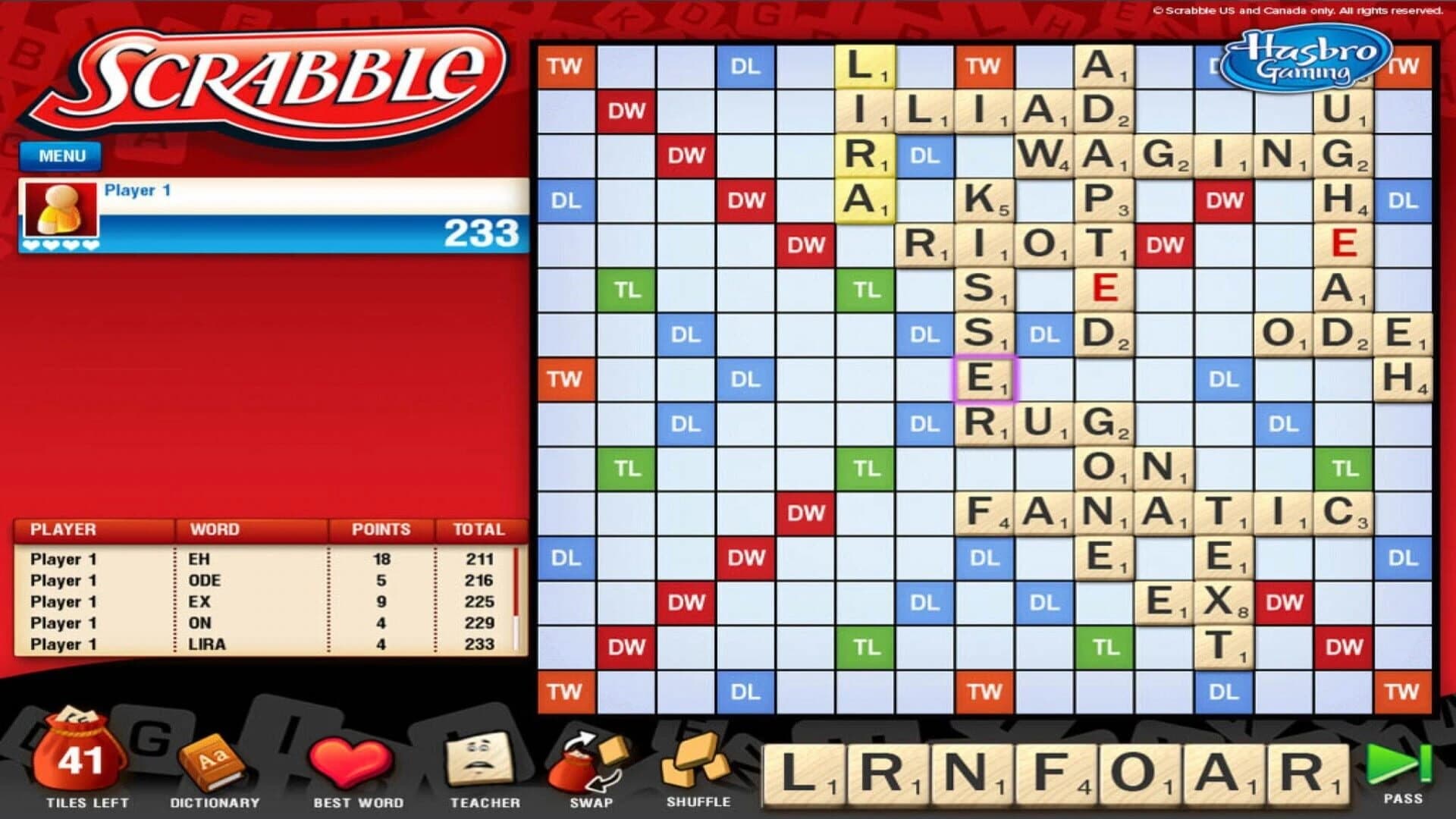 Scrabble screenshot 4