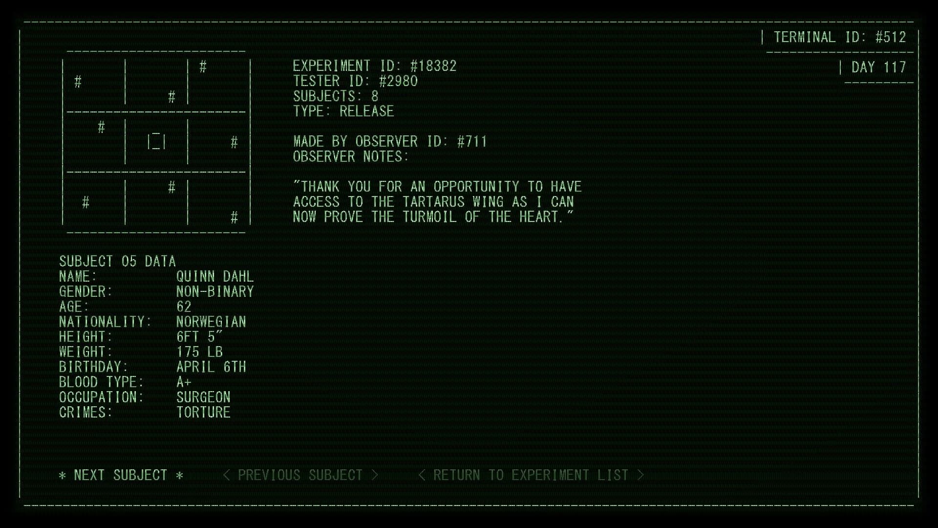 Second Thoughts: Terminal screenshot 4