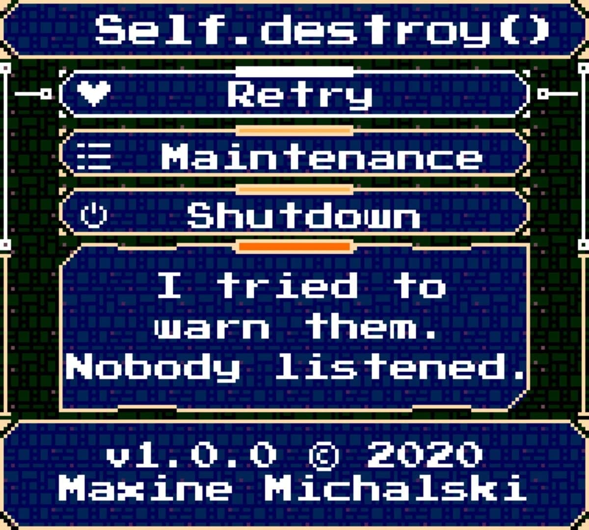 Self.destroy() screenshot 4
