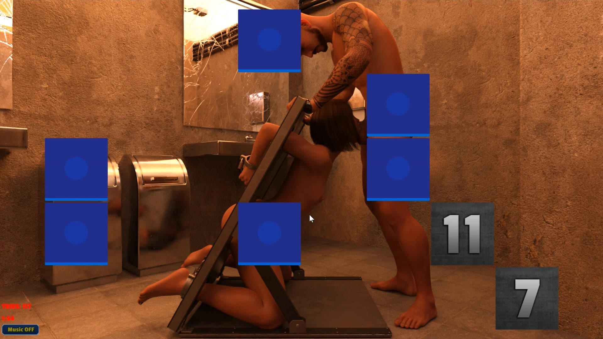 Sexy Memory Puzzle: BDSM Restroom screenshot 5