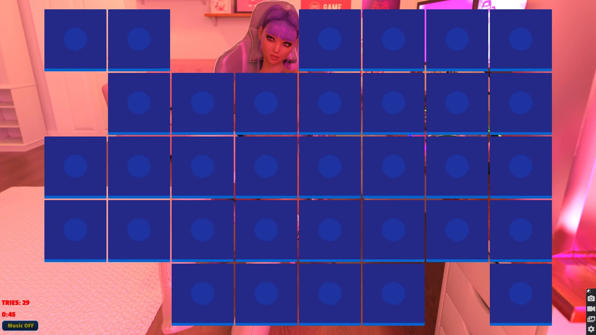 Sexy Memory Puzzle: Gamer Girl screenshot 3