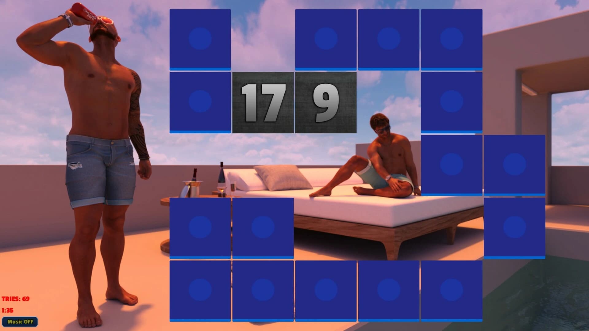 Sexy Memory Puzzle: Gay Pool screenshot 2