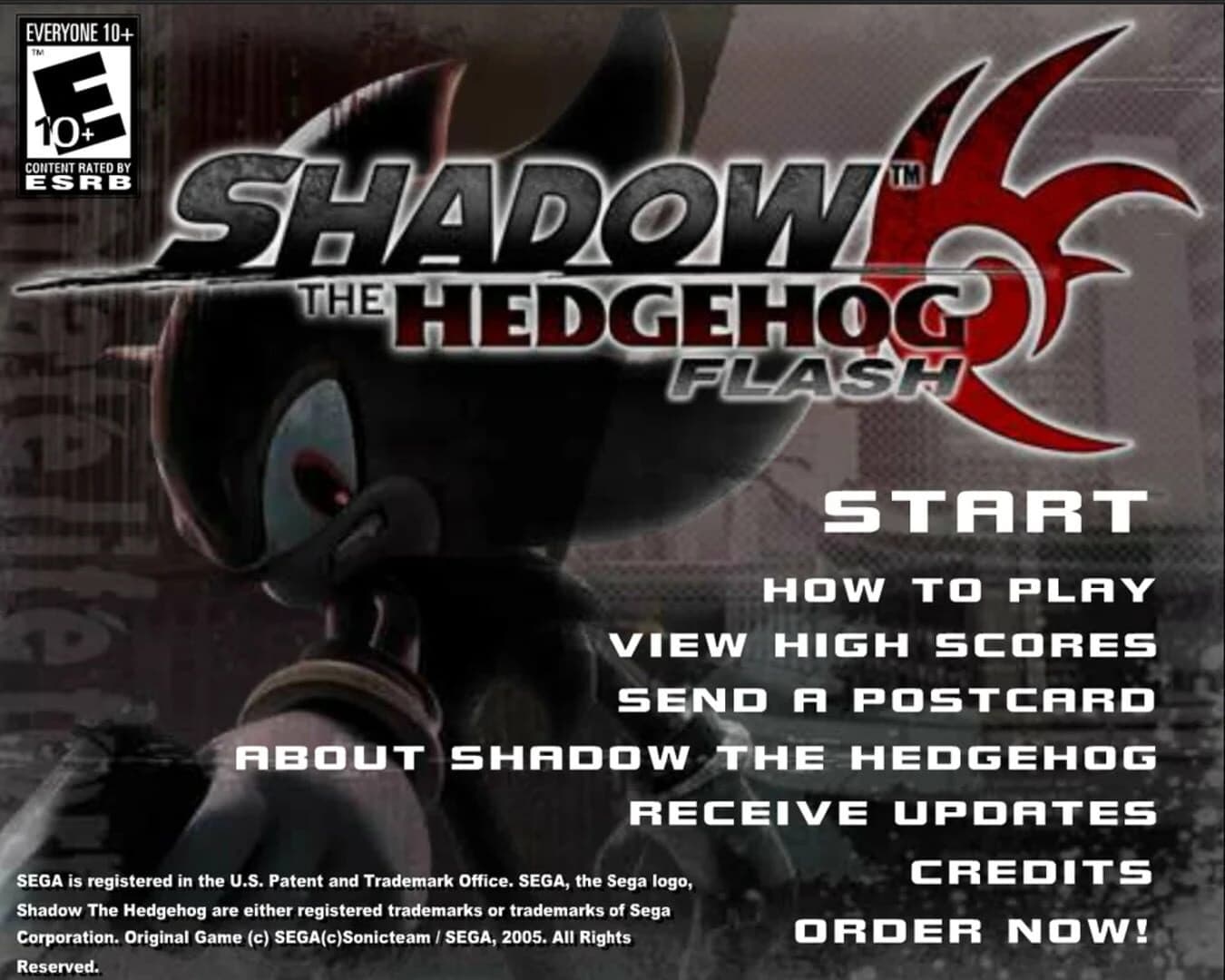 Shadow the Hedgehog Flash screenshot 1