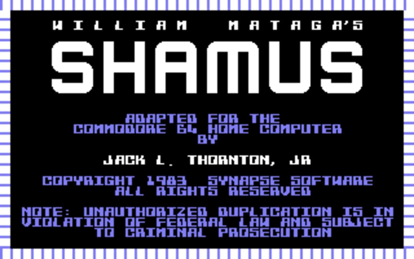 Shamus screenshot 1