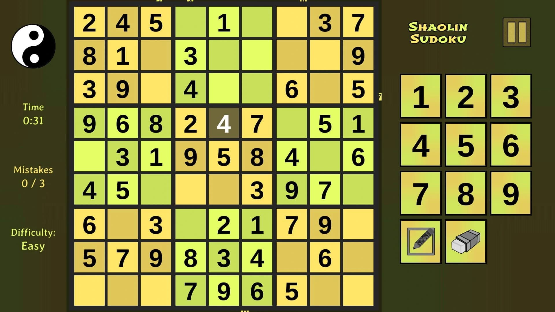 Shaolin Sudoku screenshot 3