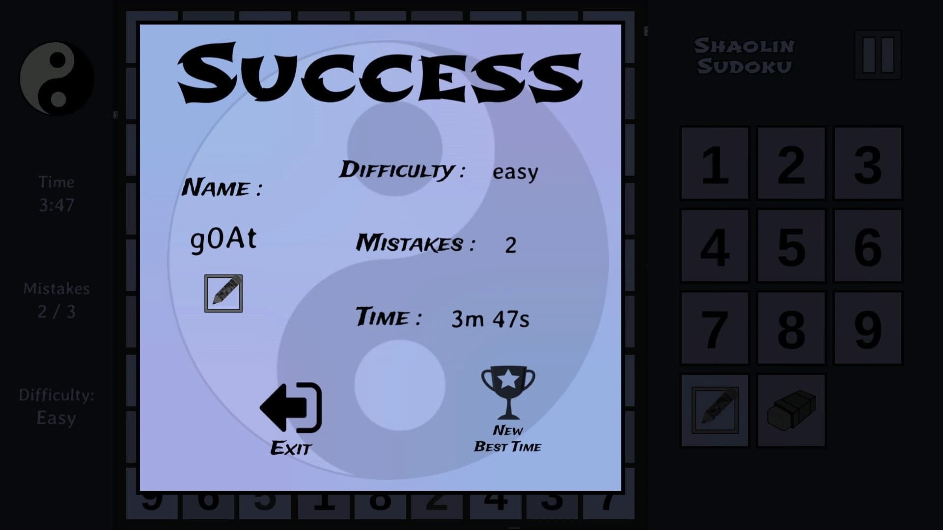 Shaolin Sudoku screenshot 4