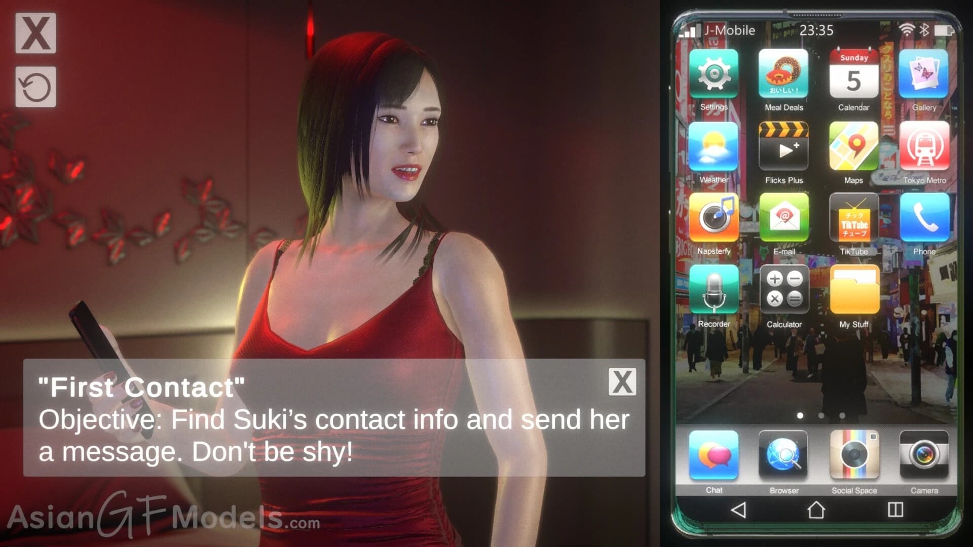 Silk Suki: Chat Messaging Game screenshot 1
