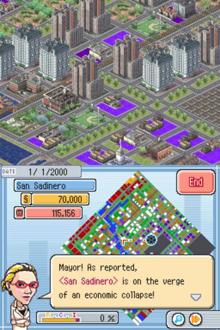 SimCity DS screenshot 1