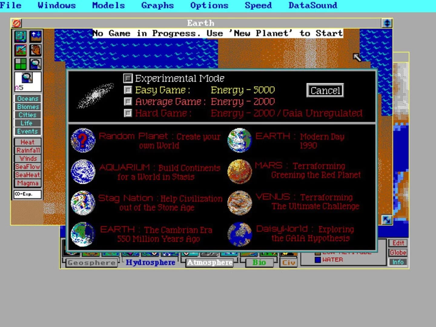 SimEarth: The Living Planet screenshot 1