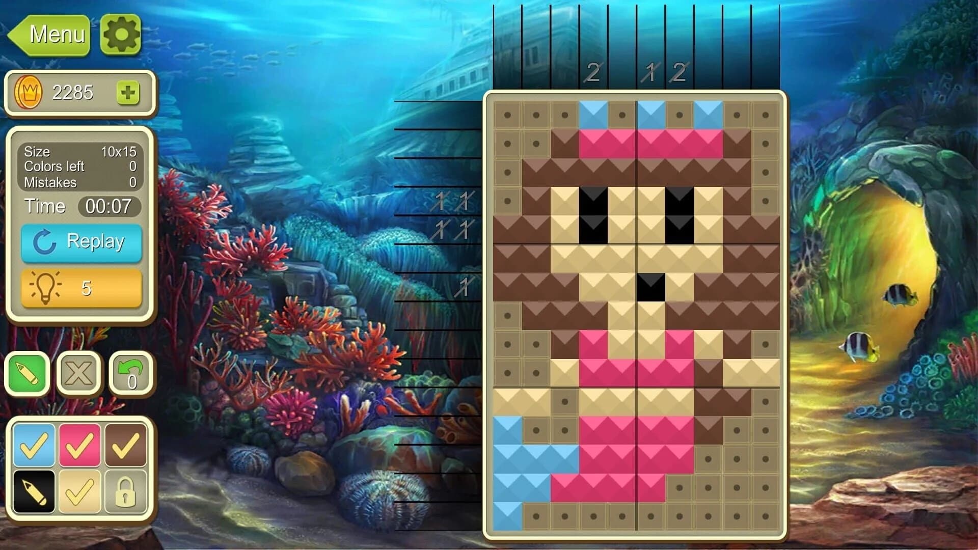 Simple Mosaics: Nonogram Puzzles screenshot 1