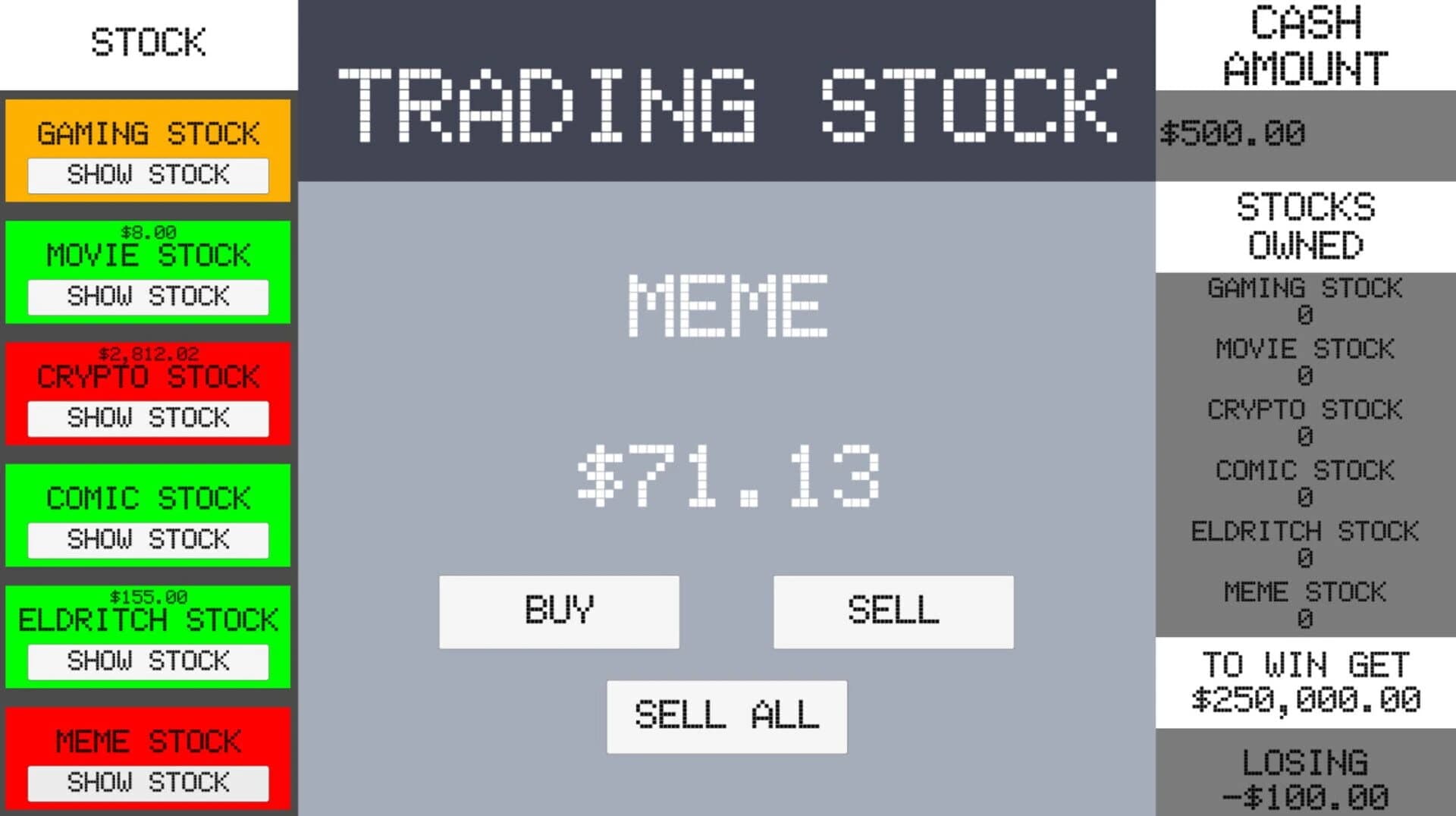 Simple Stock Trading Simulator screenshot 3