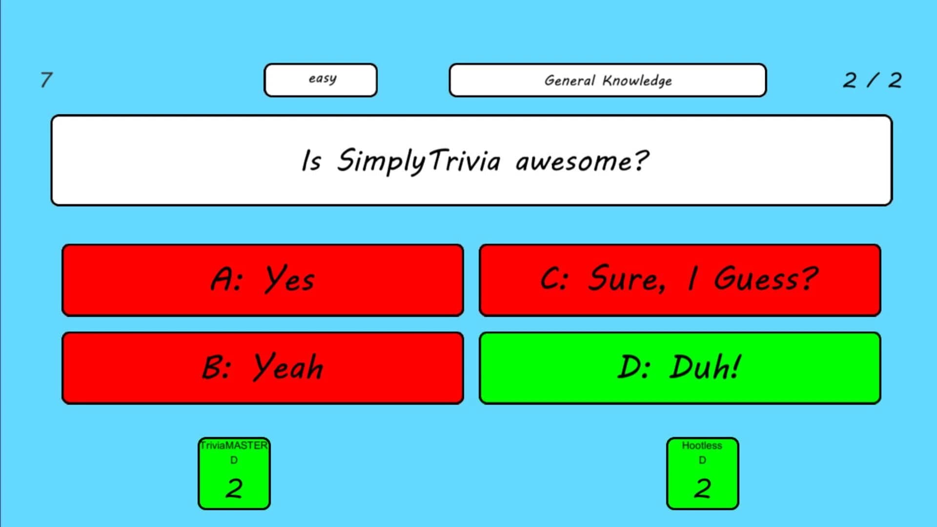 SimplyTrivia screenshot 1