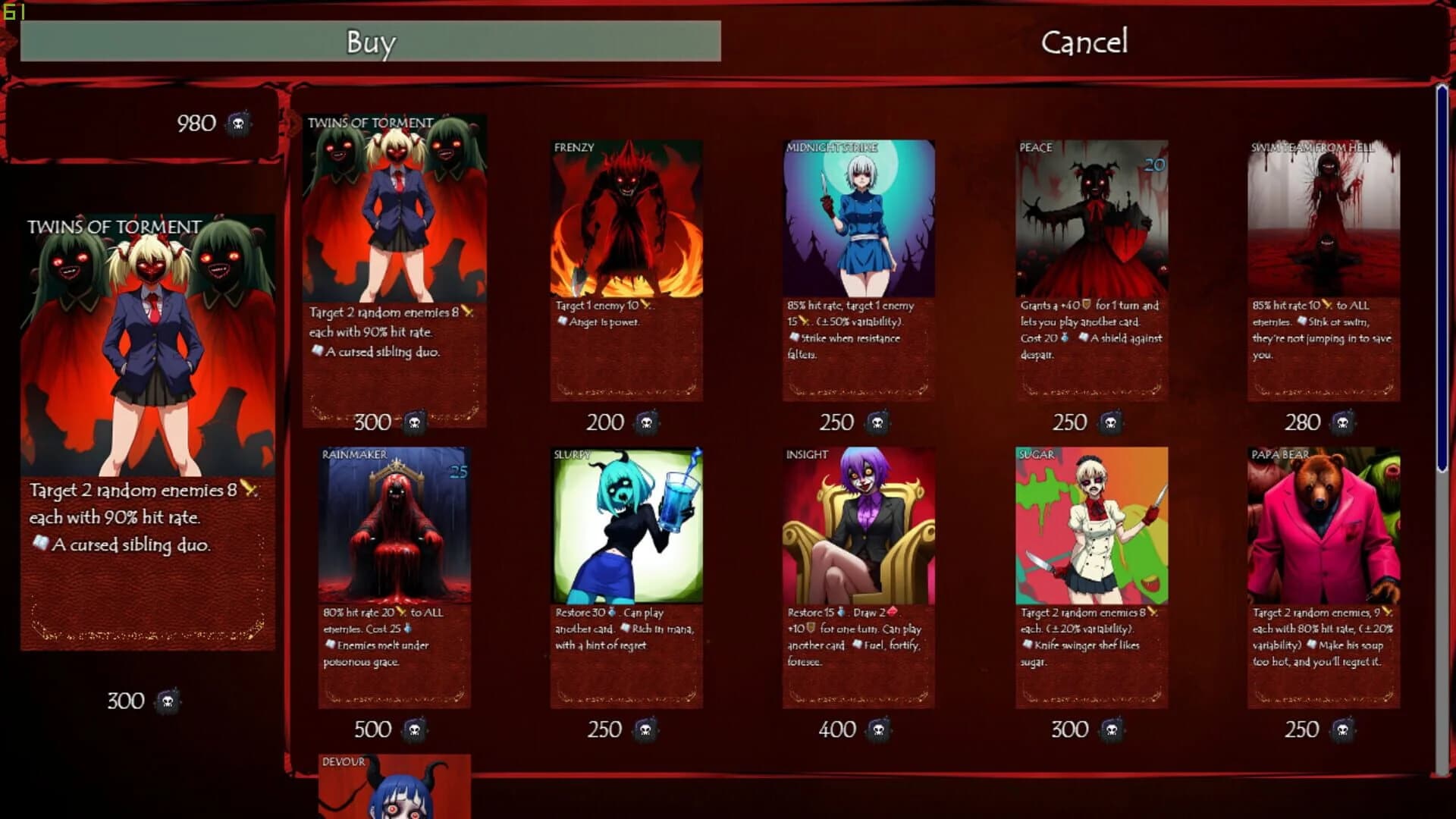 Sin Cards: Welcome to the Netherworld screenshot 2