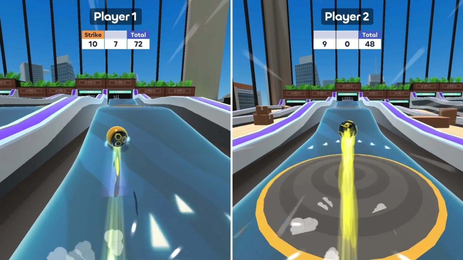 Skyline Bowling: Split Edition screenshot 1